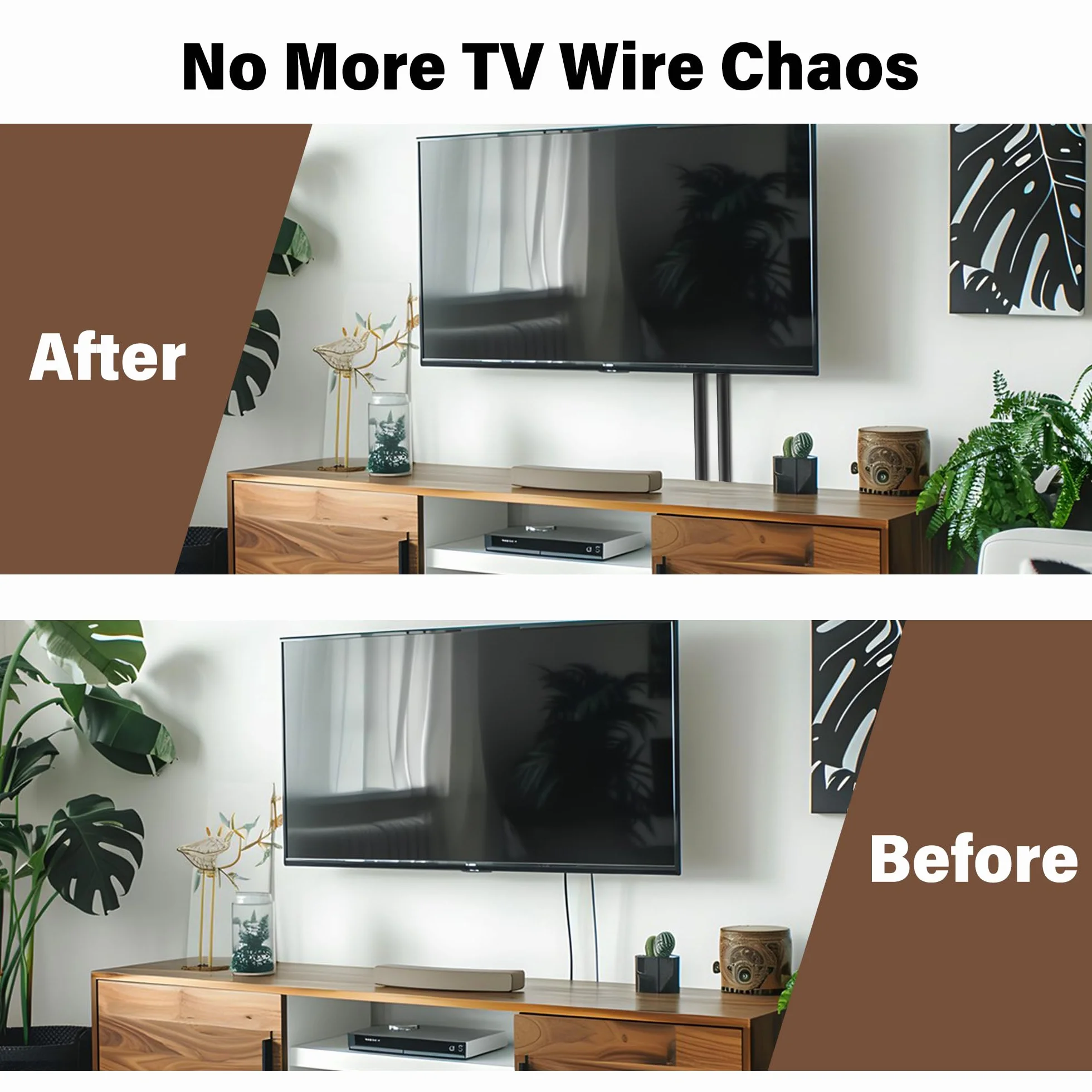 Samoprzylepny kanał kablowy 2,5 m – elastyczny silikonowy kanał kablowy na 1 kabel (15 x 12 mm) – osłona kabla na ścianę, telewizor i biurko – możliwość przycięcia i malowania (czarny)