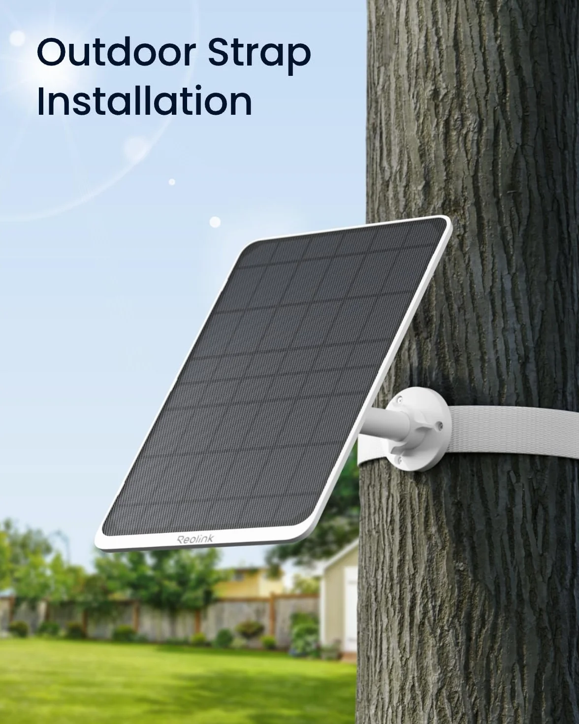 Reolink Panel Słoneczny 12 W IP65 do Kamer Zewnętrznych Zasilanych Akumulatorem