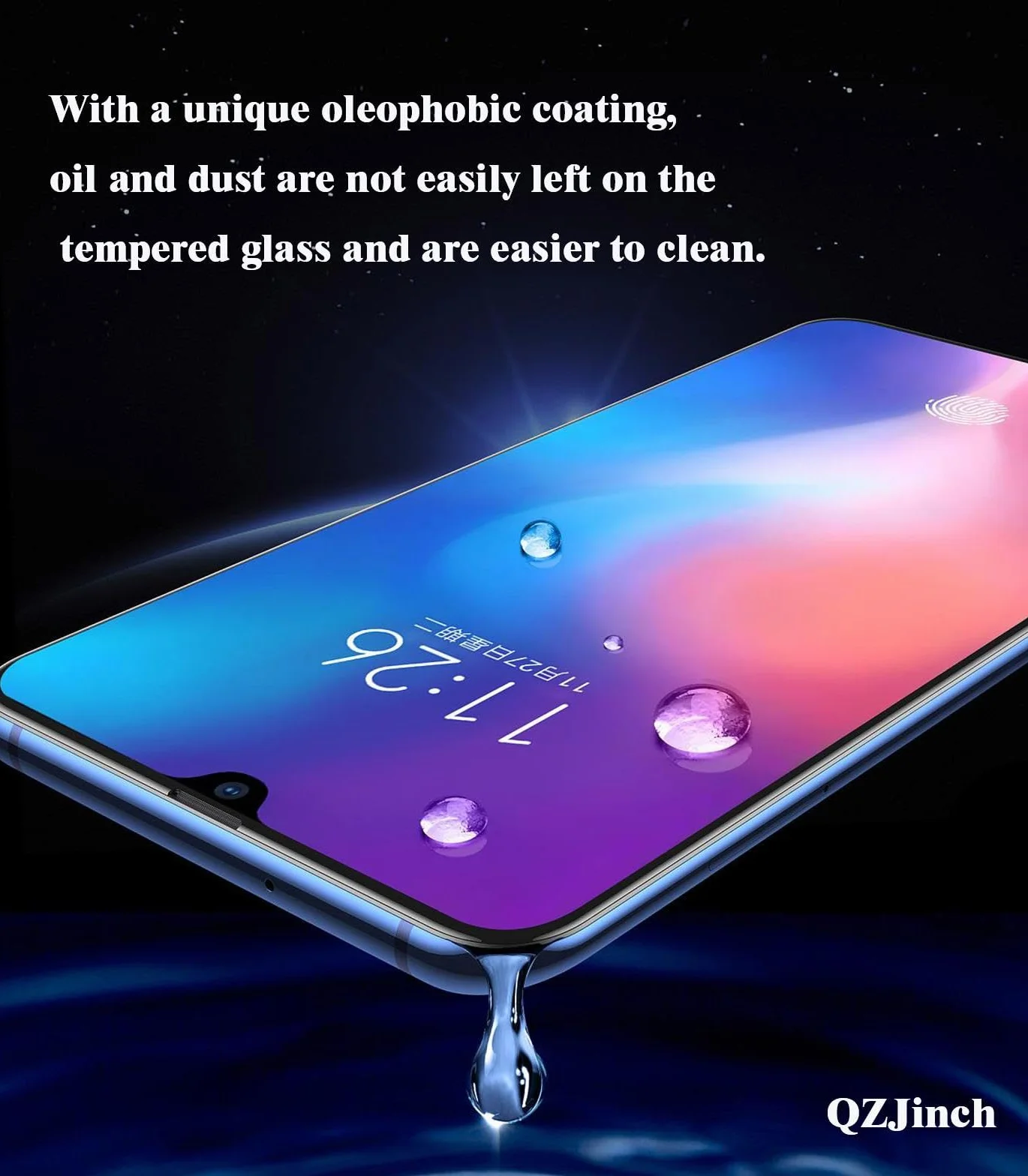 Szkło ochronne do Motorola Moto Edge 60 Fusion, pełne pokrycie 3D, twardość 9H, HD, odporne na olej i odciski palców