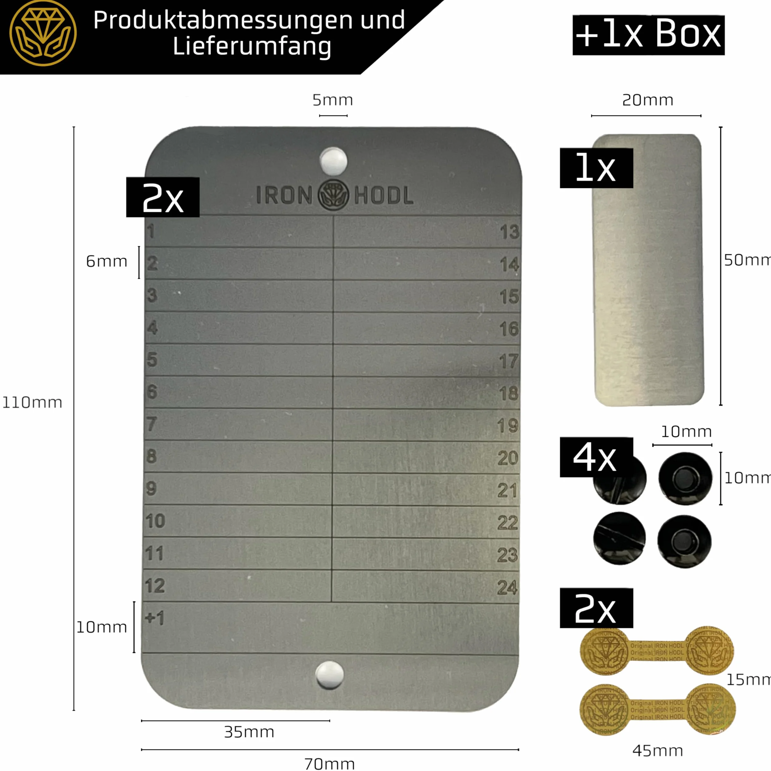 Steel Wallet + rysik do grawerowania czerwony + płytka testowa, śruby, naklejki, pudełko - (2 x 24 + 1) płytka metalowa do odzyskiwania nasion frazę Crypto Wallet Bitcoin Wallet Crypto Cold