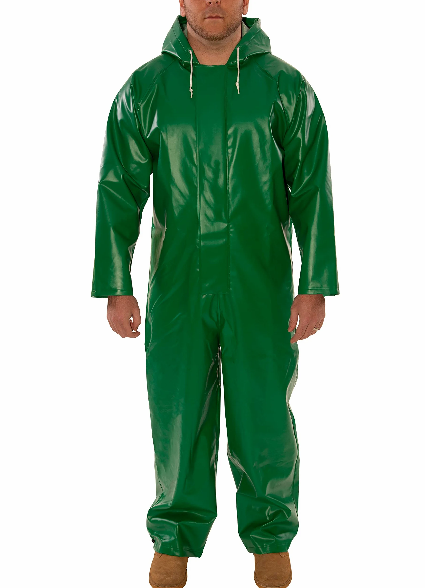 Tingley Gumowy kombinezon ochronny V41108 z kapturem, 3XL, zielony