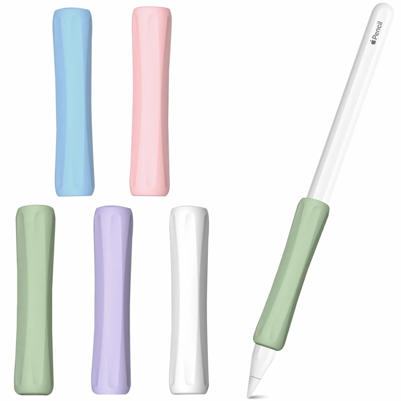 Silikonowy uchwyt do Apple Pencil Pro, 2. i 1. generacji, USB-C - Ergonomiczna osłona