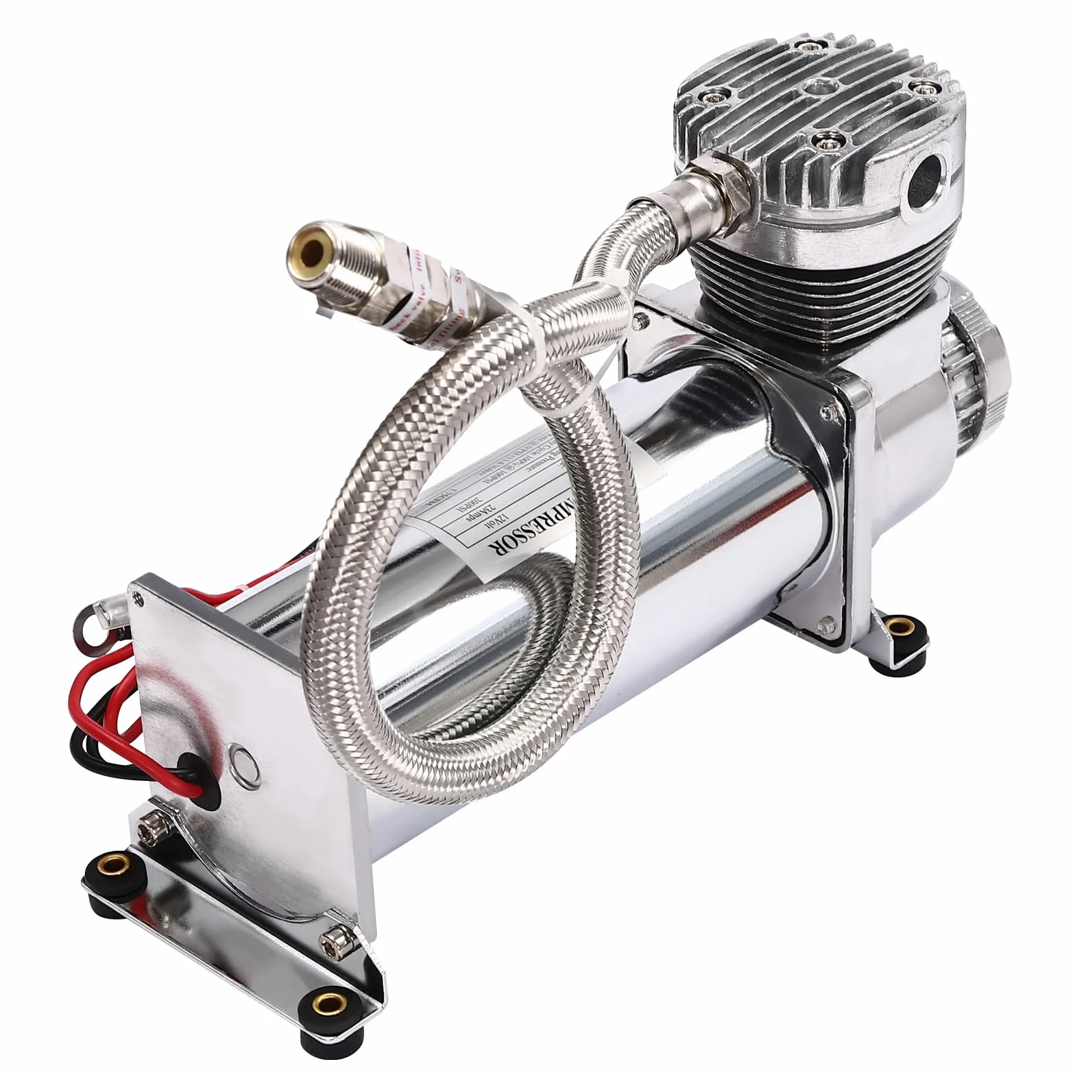 Sprężarka powietrza 12 V, maks. ciśnienie robocze 200 psi, wysokowydajna sprężarka powietrza do klaksonów, opon samochodowych, systemów zawieszenia