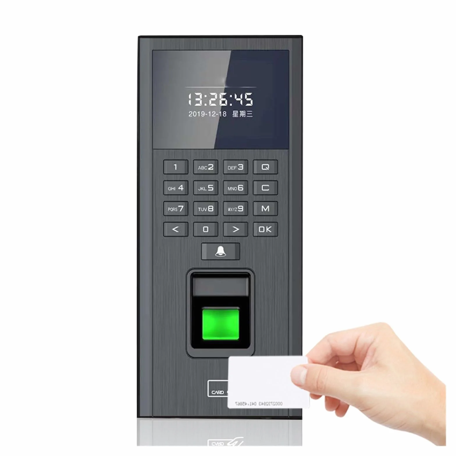 Zegar w maszynie, 125 kHz 13,56 MHz kontrola dostępu biometryczny system klawiatury odcisków palców elektroniczny rejestrator czasu USB urządzenie obecności