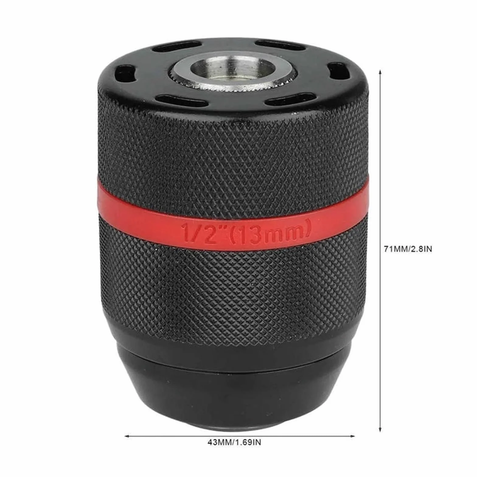 Bezkluczowy uchwyt wiertarski 1/2-20UNF Mocowanie 2~13 mm Samozaciskowy uchwyt wiertarski do wielu celów Uchwyt wiertarski ręczny (Color : 4 pcs)