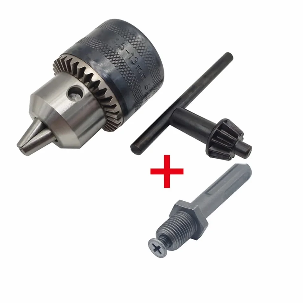 1.5-13mm precyzyjny uchwyt wiertarski konwerter 1/2 cala -20UNF adapter do szybkiej wymiany gwintu SDS-Plus Shank 1/4 cala Hex (kolor: uchwyt i SDS PLUS)