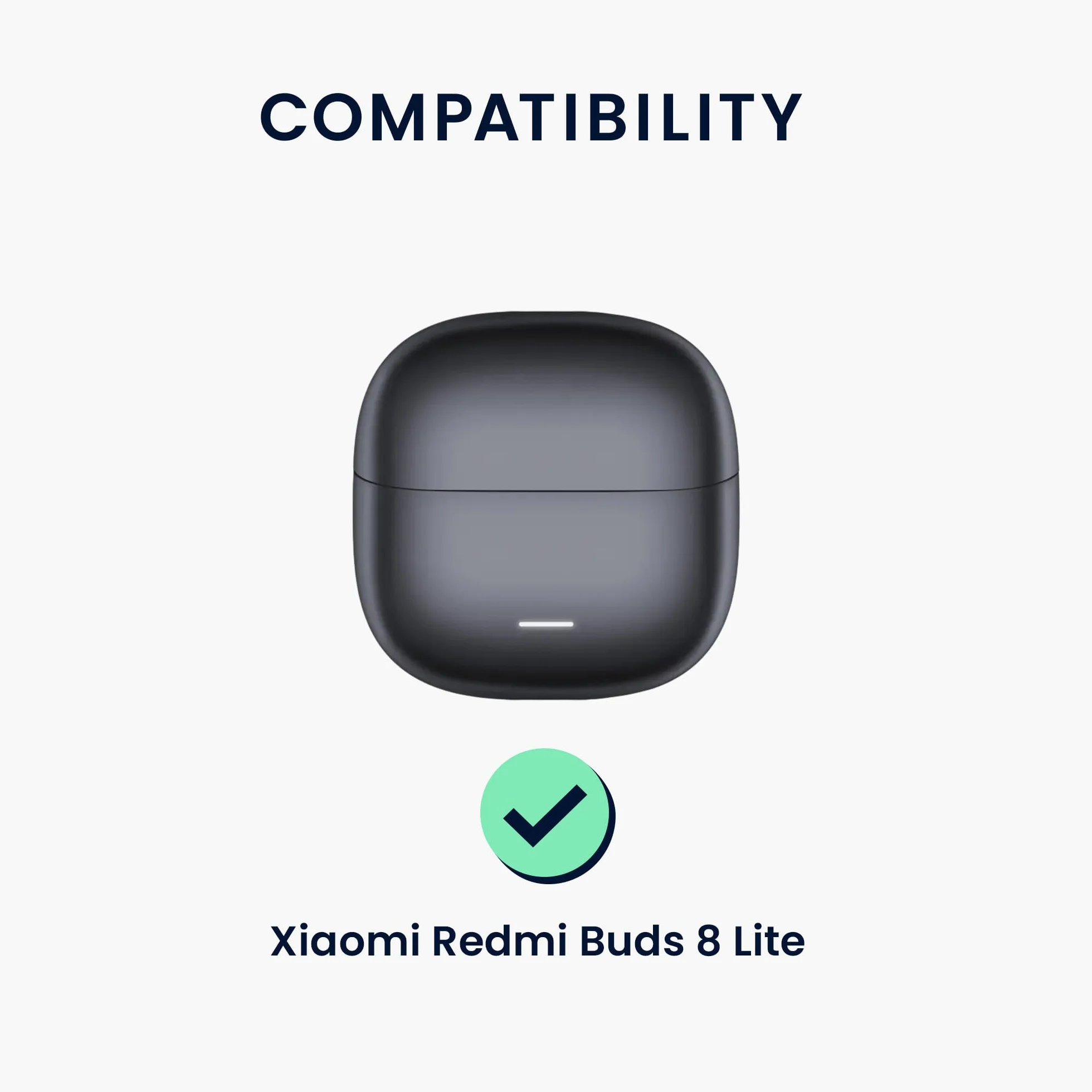 kwmobile Etui kompatybilne ze słuchawkami Xiaomi Redmi Buds 8 Lite – silikonowe etui ochronne, etui ochronne, pokrowiec w kolorze lawendowym