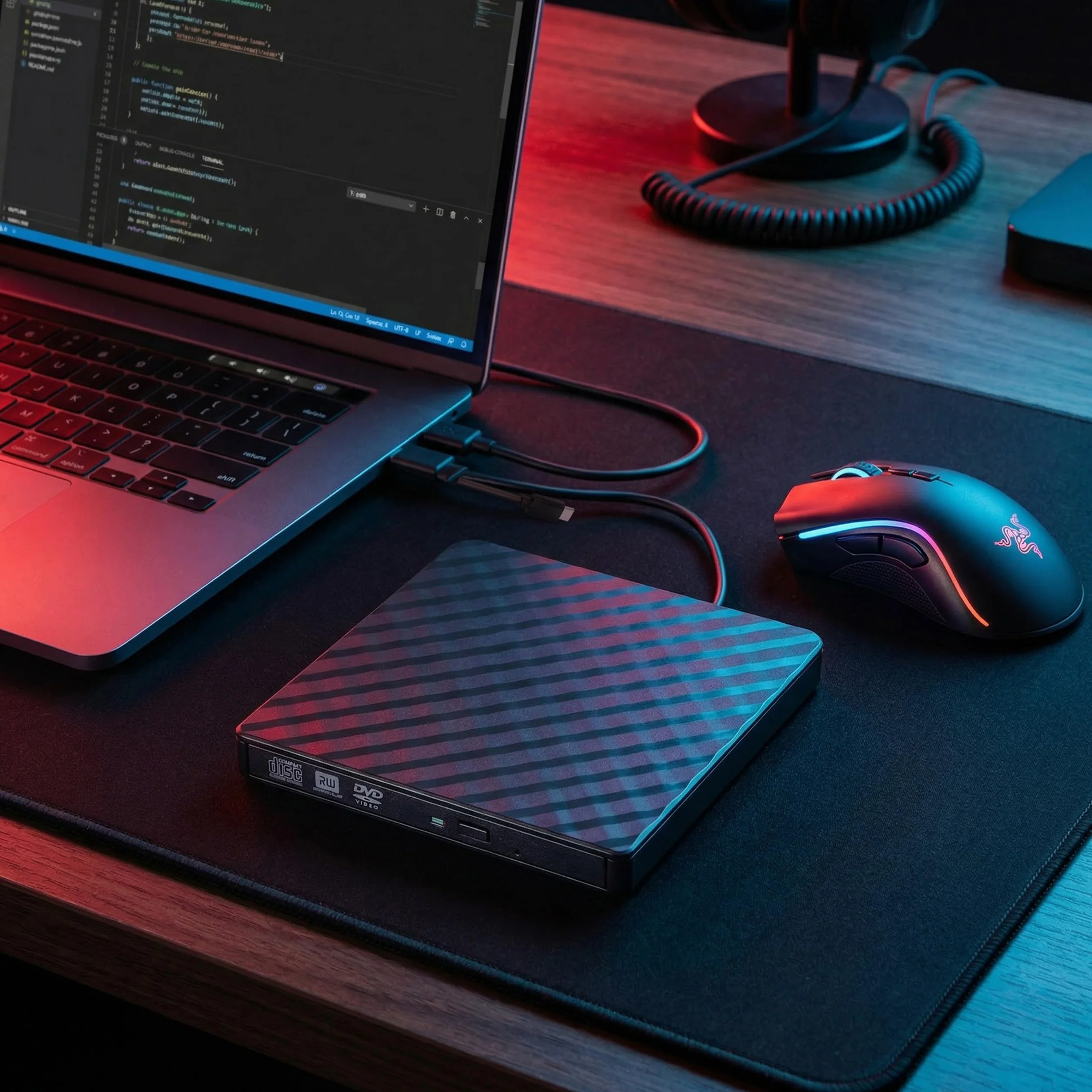 Zewnętrzny Napęd CD/DVD USB 3.0 Nagrywarka Przenośny Odtwarzacz