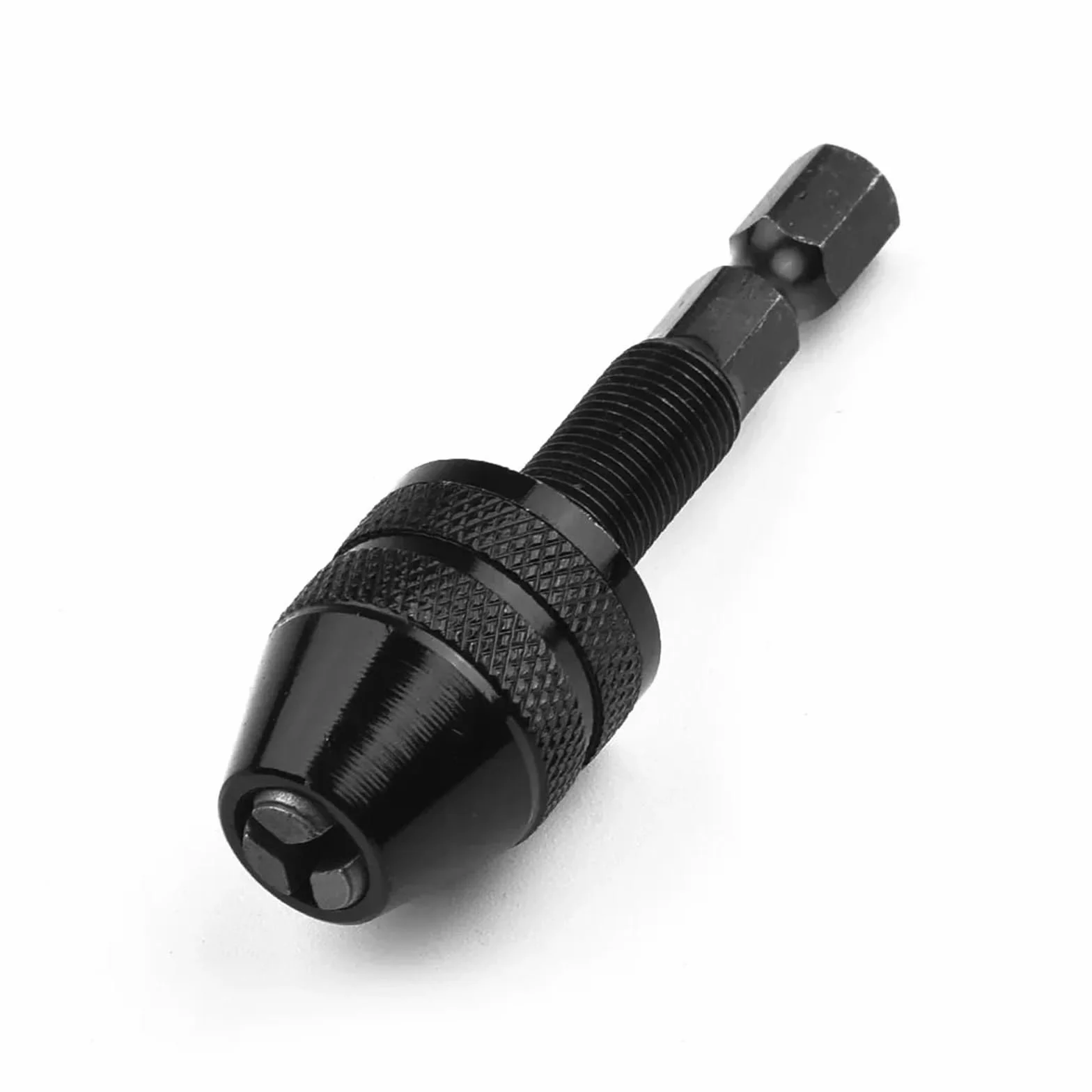 Minisamozaciskowy uchwyt wiertarski bezkluczowy 0,3-8 mm z chwytem sześciokątnym 1/4" do wkrętarek elektrycznych i wiertarek(0.3-3.4mm)