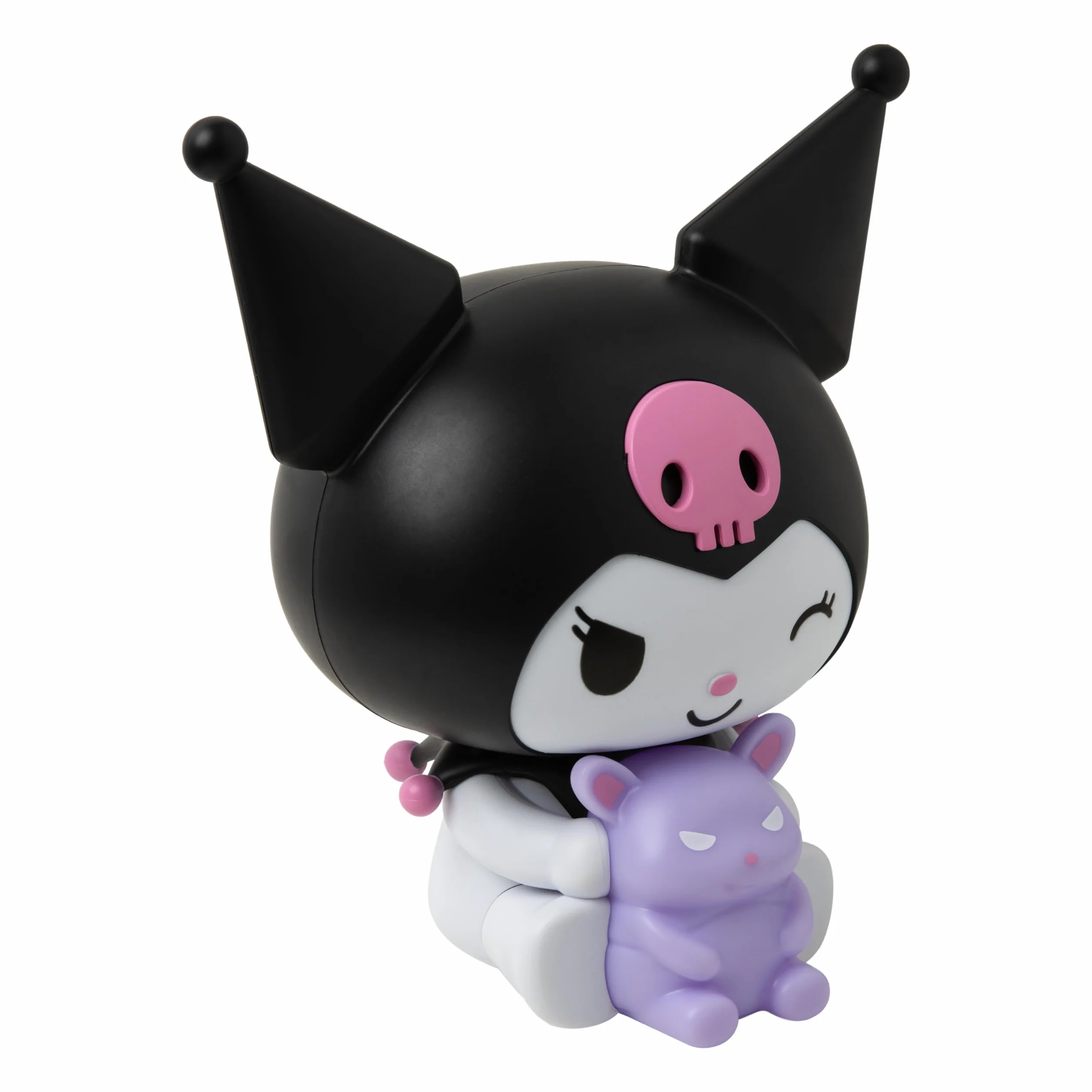 Paladone Kuromi GloBuddies lampka nocna, oficjalna licencja Sanrio lampa LED 3D, zasilana bateriami, prezent dla fanów Hello Kitty