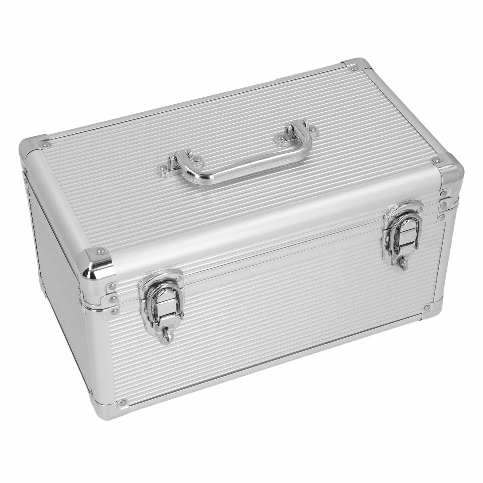 Generic Aluminiowa Walizka Wytrzymała Skrzynka Narzędziowa z blokadą Bezpieczeństwa dla Profesjonalistów Udźwig 40 Kg Czarny 1 Jednostka