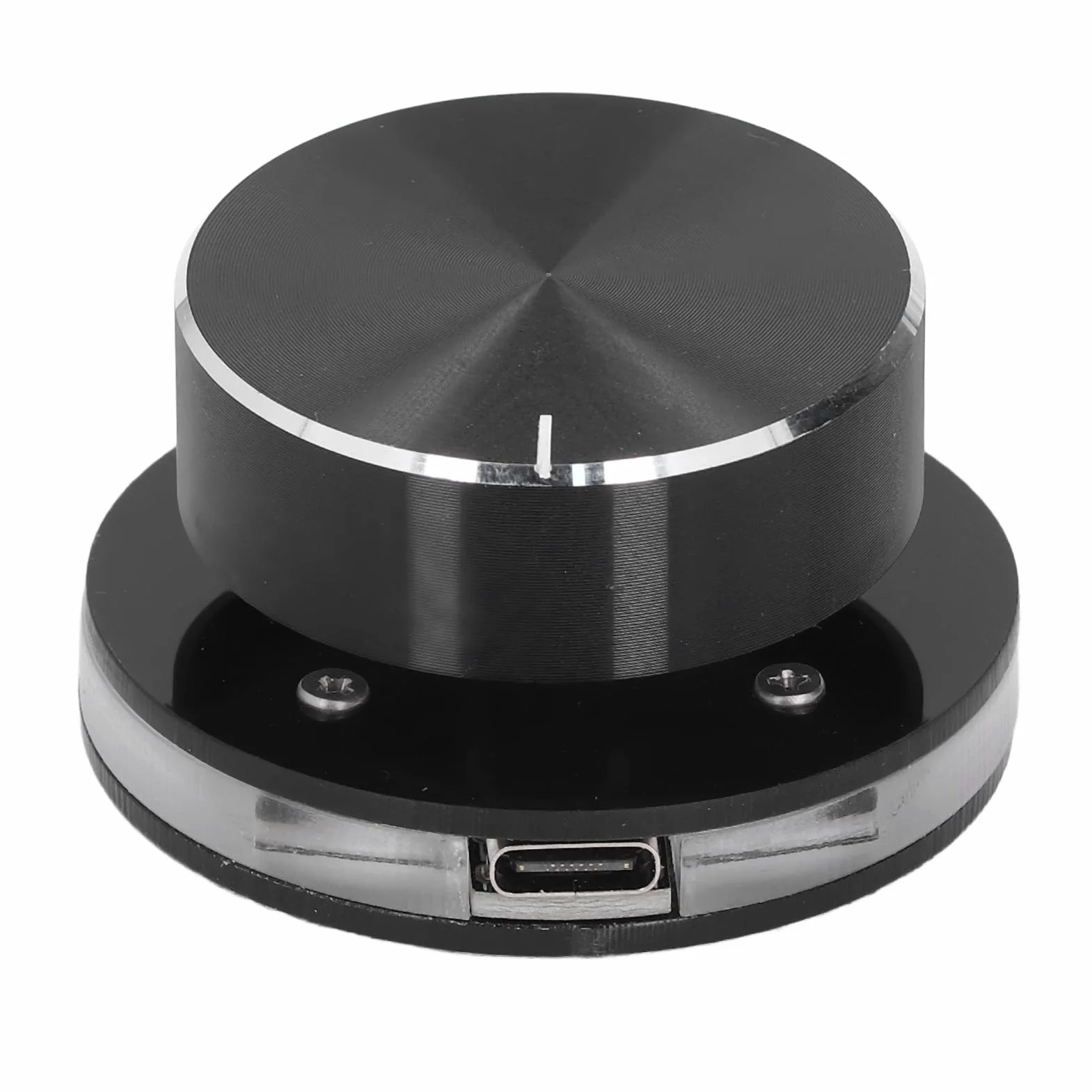 Pokrętło Regulacji Głośności USB ze światłem RGB dla Systemu Android, Multimedia PC, Zewnętrzny Kontroler Regulacji Multimediów Typu C