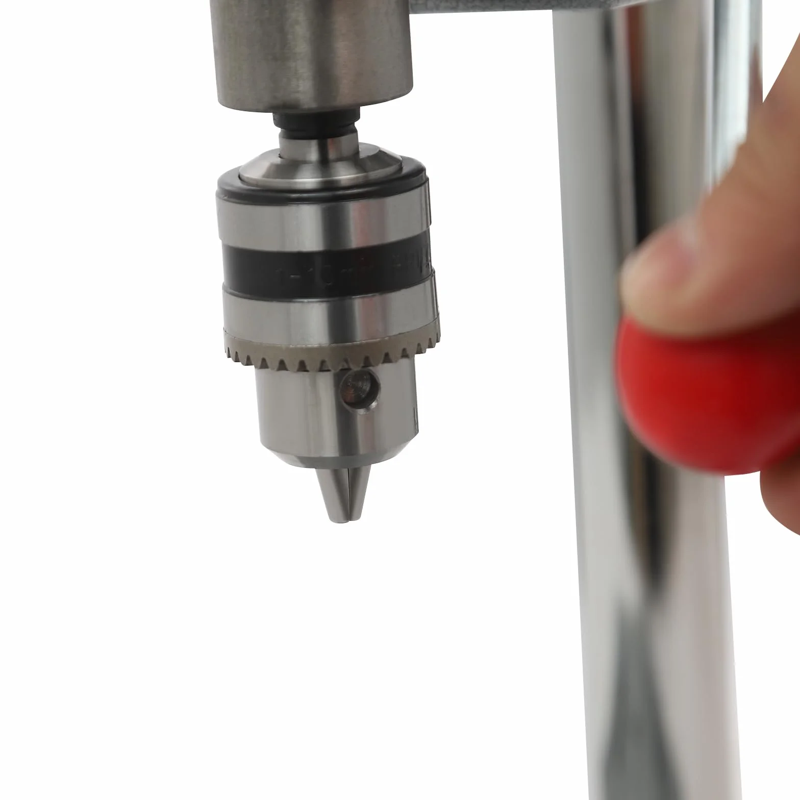 Mini wiertarka kolumnowa, regulowana 3-biegowa wiertarka stołowa, 340 W, uchwyt wiertarski 1-10 mm, głębokość wiercenia 25 mm, idealna do majsterkowania, modelarstwa i nauczania