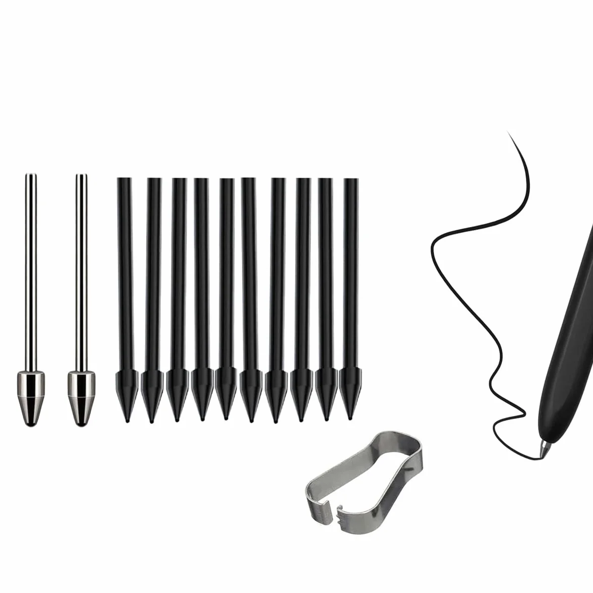 Końcówki S Pen do Samsung Galaxy Tab S9/S8/S7/S6/S22/S23/S24 Ultra 12 sztuk
