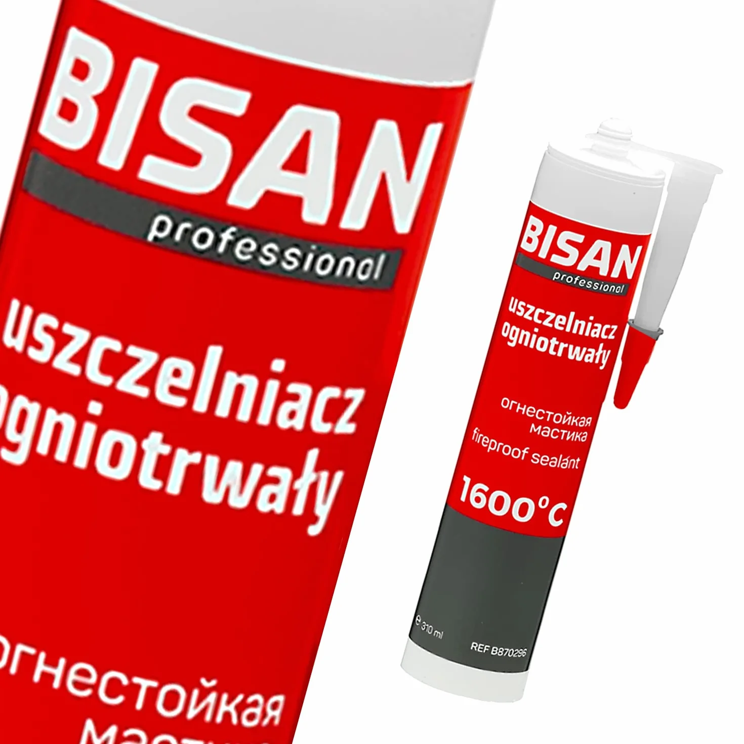 Uszczelniacz ogniotrwały - Silikon - Czarny - 1600 stopni C