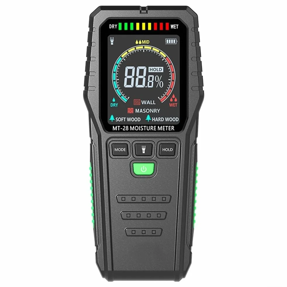 Wilgotnościomierz LCD do szybkiego wykrywania wycieków w ścianach i drewnie