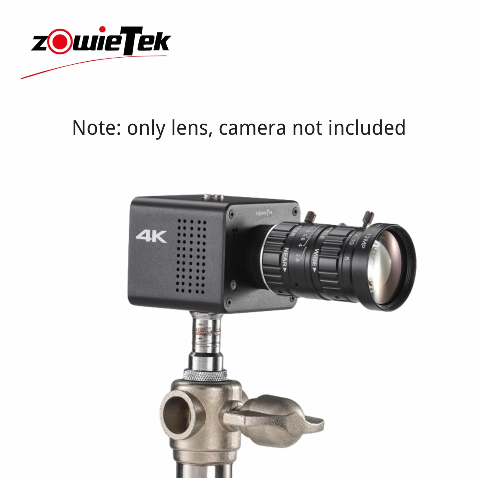 Zowietek Obiektyw zmiennoogniskowy o niskim zniekształceniu, 5-50 mm, 12 MP, z adapterem C-CS, do montażu ZowieCAM POV CS/C, kamery IMX477 Raspberry Pi HQ, przemysłowy obiektyw teleskopowy, ręczne