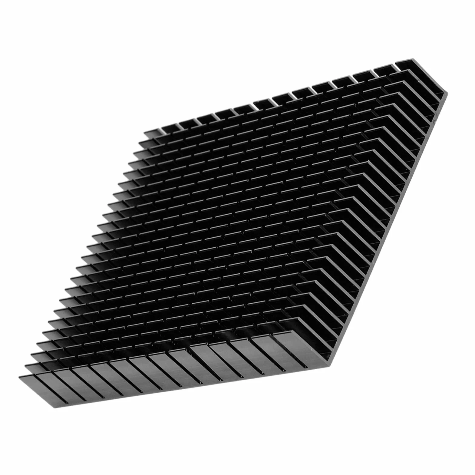 Eujgoov Aluminiowy Radiator 150x120x20mm Chłodzenie PCB Wzmacniacz Mocy Procesora Czarny