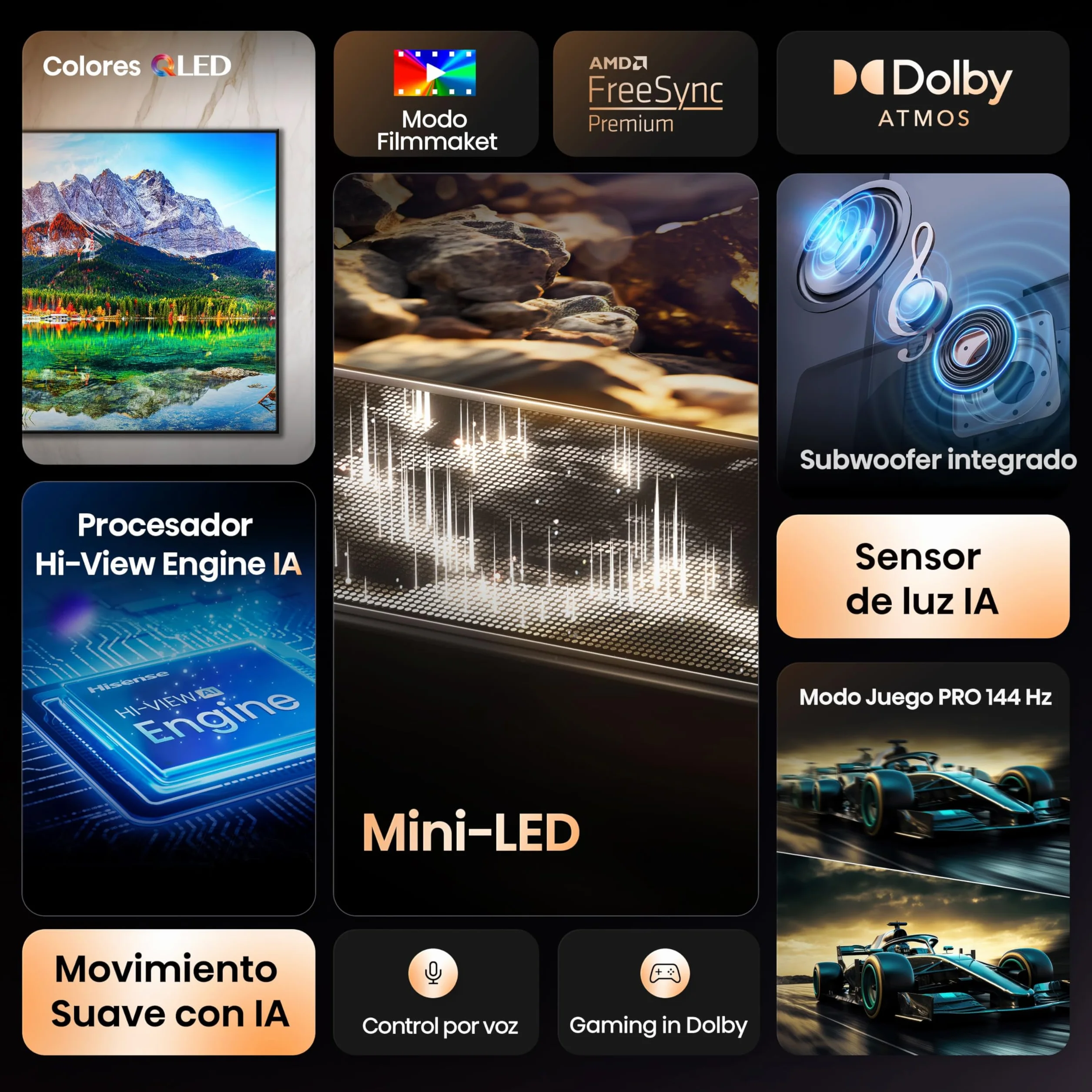 Hisense 55E8Q Telewizor 4K QLED