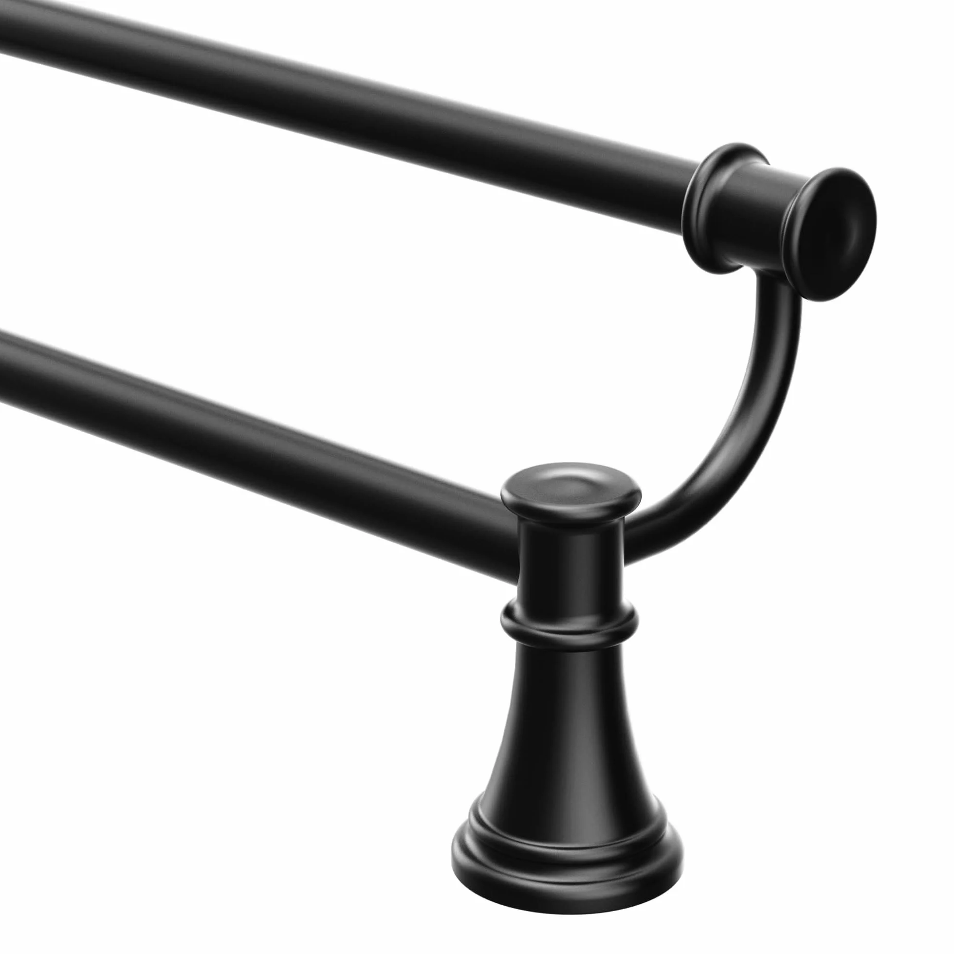 Moen YB6422NL Belfield 61 cm łazienkowy podwójny drążek na ręczniki, polerowany nikiel