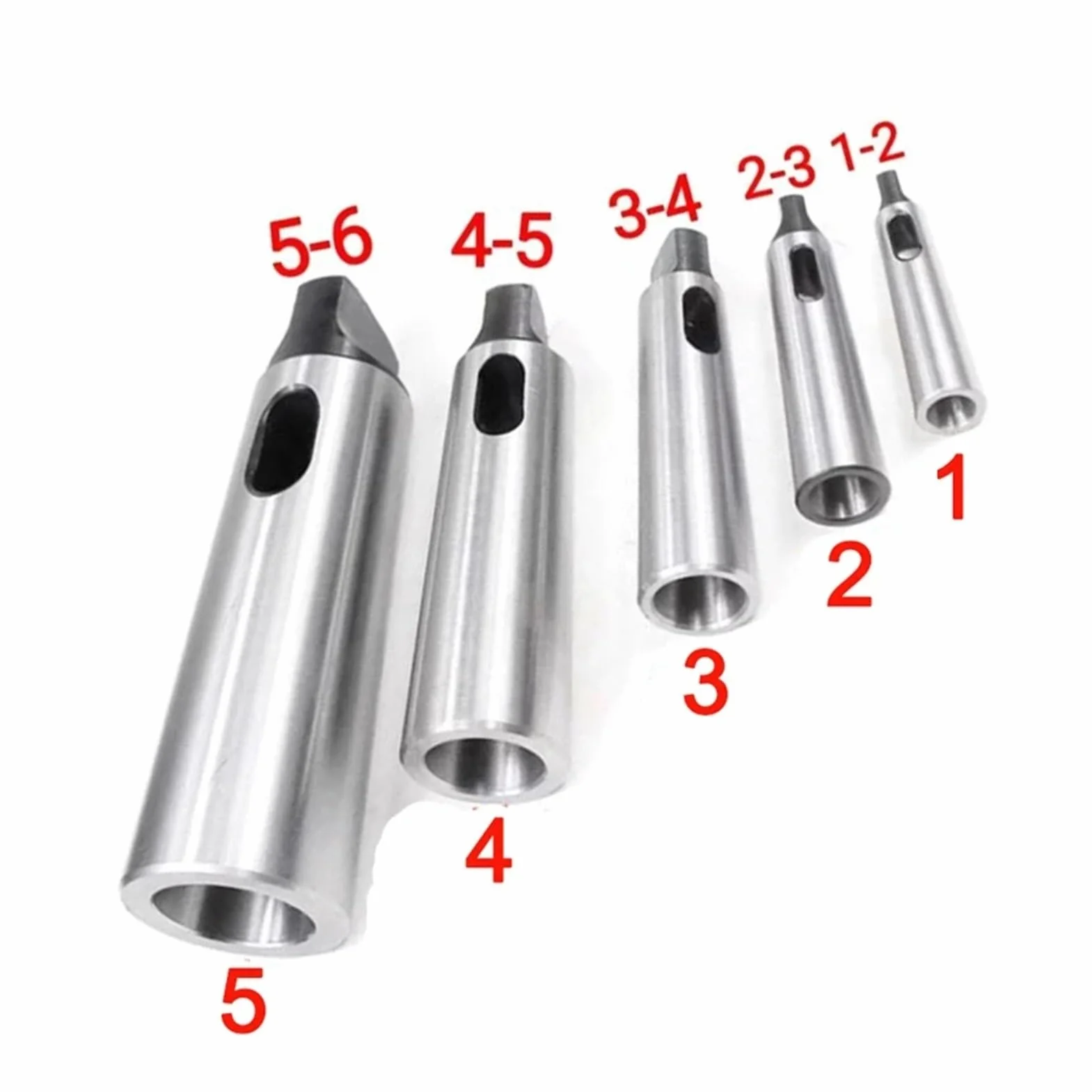 Tuleja stożkowa Morse'a, 1 sztuka MT1 MT2 MT3 MT4 MT5 tuleja wiertnicza adapter stożkowy Morse'a tuleja wiertnicza reduktor do uchwytu narzędziowego z prętem stożkowym Morse'a (MT4-MT5)