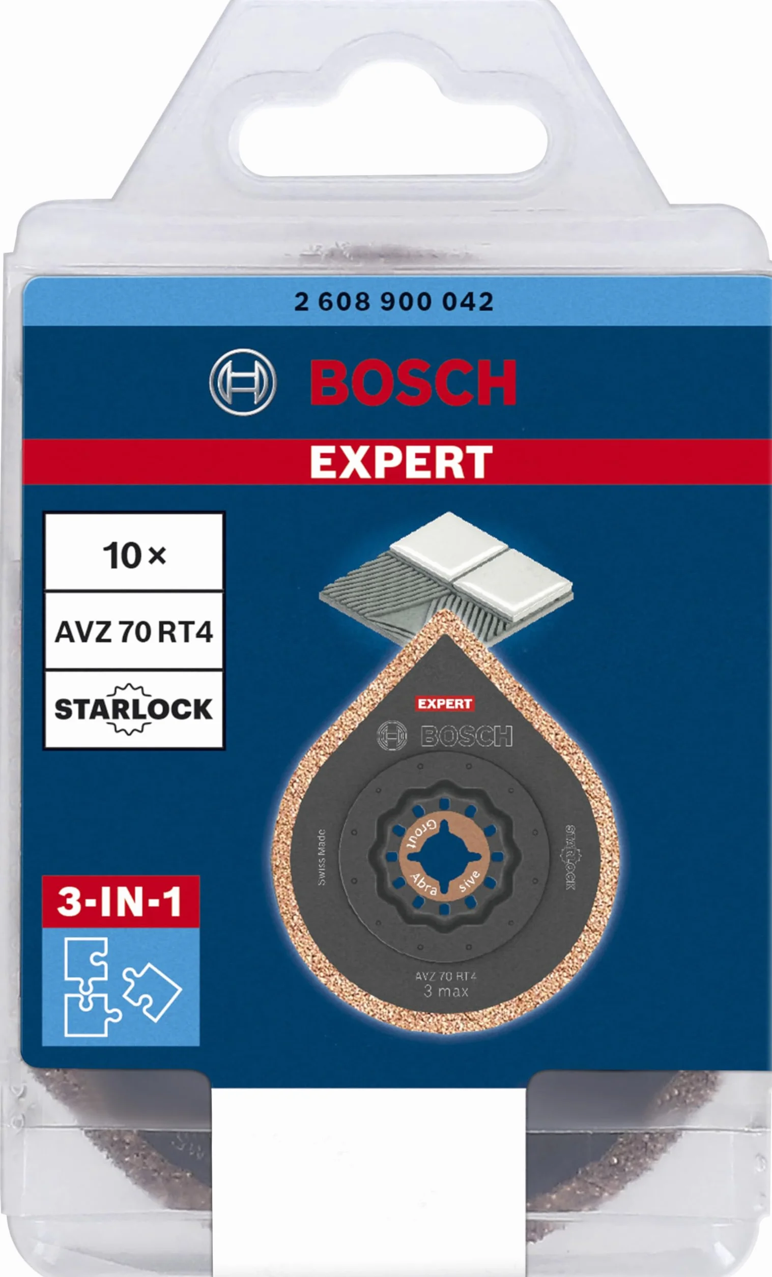 Bosch Professional 1x Płyty do spoin EXPERT 3 max AVZ 70 RT4 (do Moździerz, Moździerz, Ø 70 mm, Akcesoria Narzędzie wielofunkcyjne)