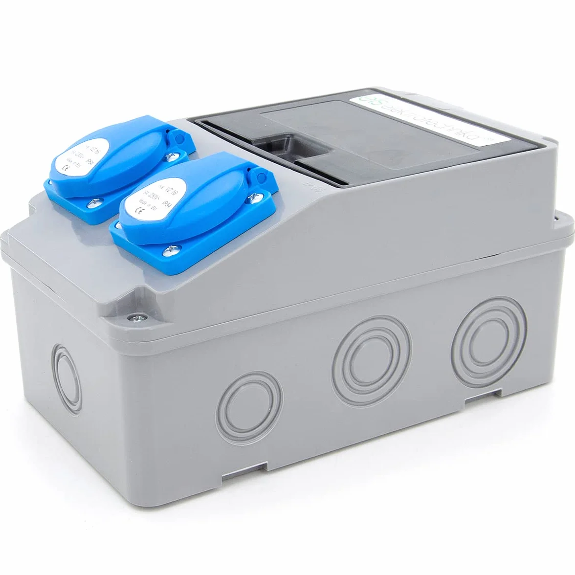Rozdzielacz prądu roboczego 6NO 2 x 230 V + LS i przewodowy FI (2 x 230 V + 1 x LS C16 + FI40