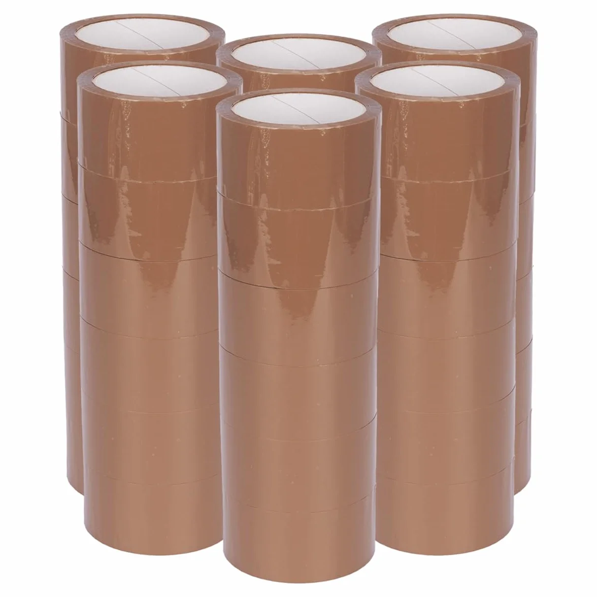 36 x taśma klejąca brązowa cicho rozwijana, 50 mm x 66 mb taśma pakowa taśma do pakowania taśma klejąca