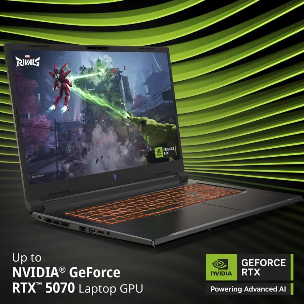 acer Nitro V 17 AI ANV17-61 Laptop Gaming 17.3" Full HD IPS AMD Ryzen AI 9 365 32 GB RAM 1024 GB SSD GeForce RTX 5070 Czarny