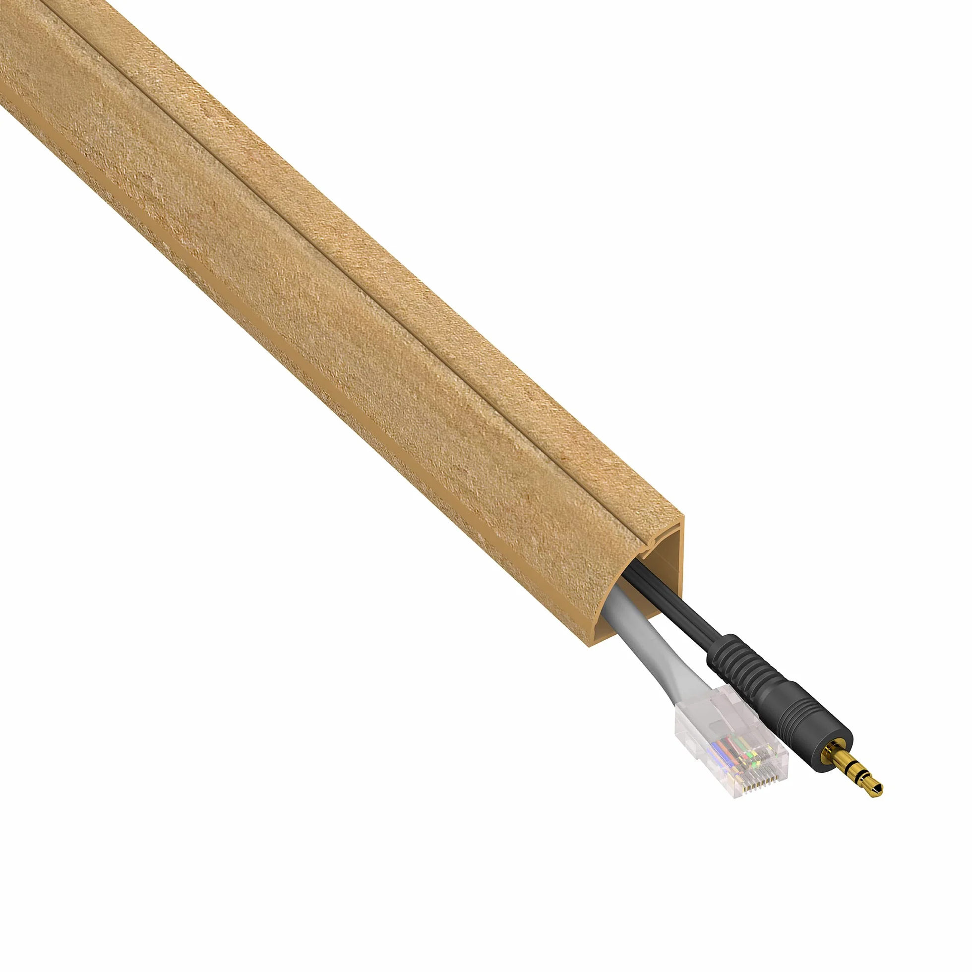 D-Line Kanały kablowe w kształcie kwadrantu - 4-częściowy zestaw (22 x 22 mm) o długości 1 metra w kolorze można pomalować