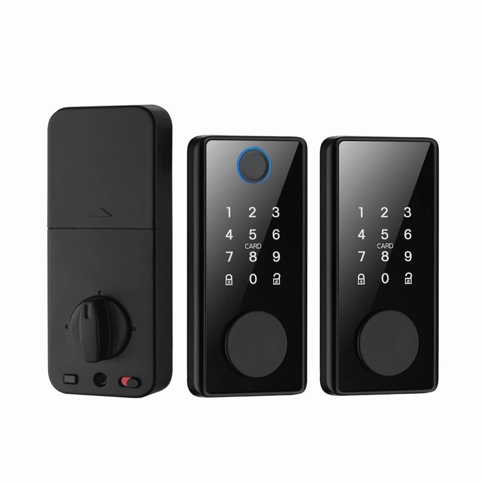Zamek do drzwi bezkluczykowych Tuya Smart Deadbolt zamki Wejście do drzwi Przedni Keyless Klawiatura z czytnikiem linii papilarnych Cyfrowy zamek do mieszkania domowego(TYPE 6)