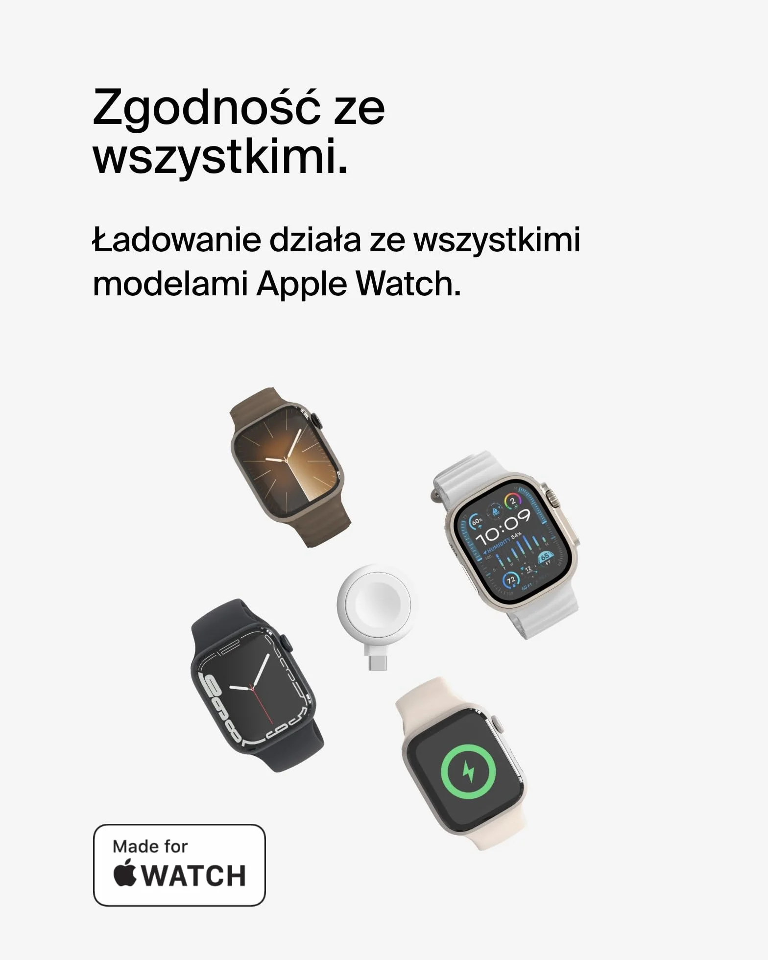 Belkin BoostCharge Przenośna ładowarka USB-C Apple Watch Series 10/9/8/7/Ultra biała