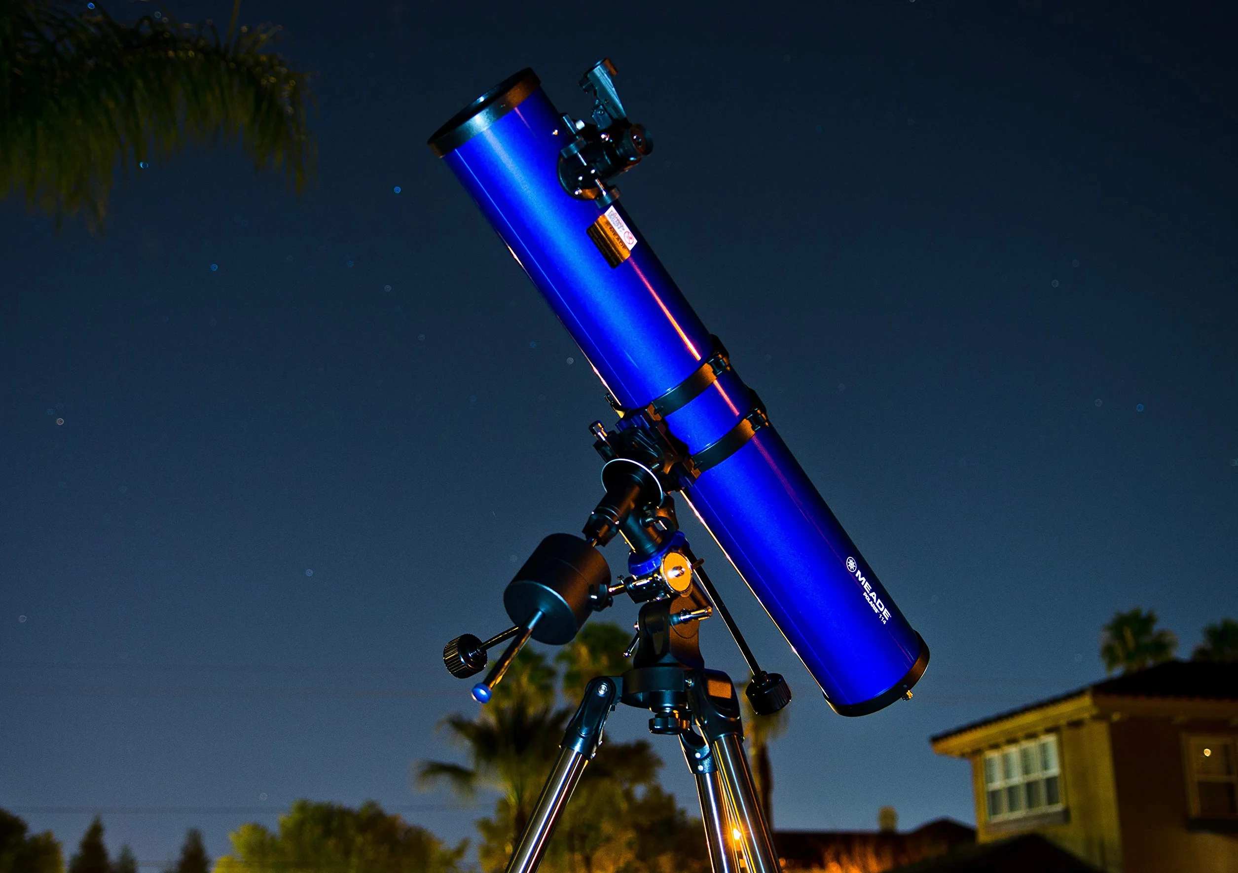 Teleskop reflektorowy Meade Instruments Polaris 127 EQ niebieski