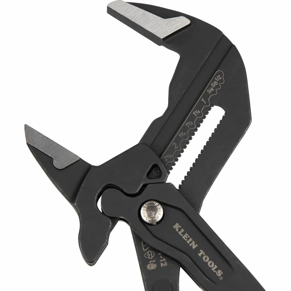 Klein Tools D53112 Kompaktowy klucz do szczypiec, wielofunkcyjny klucz nastawny z gładkimi szczękami, 30 cm