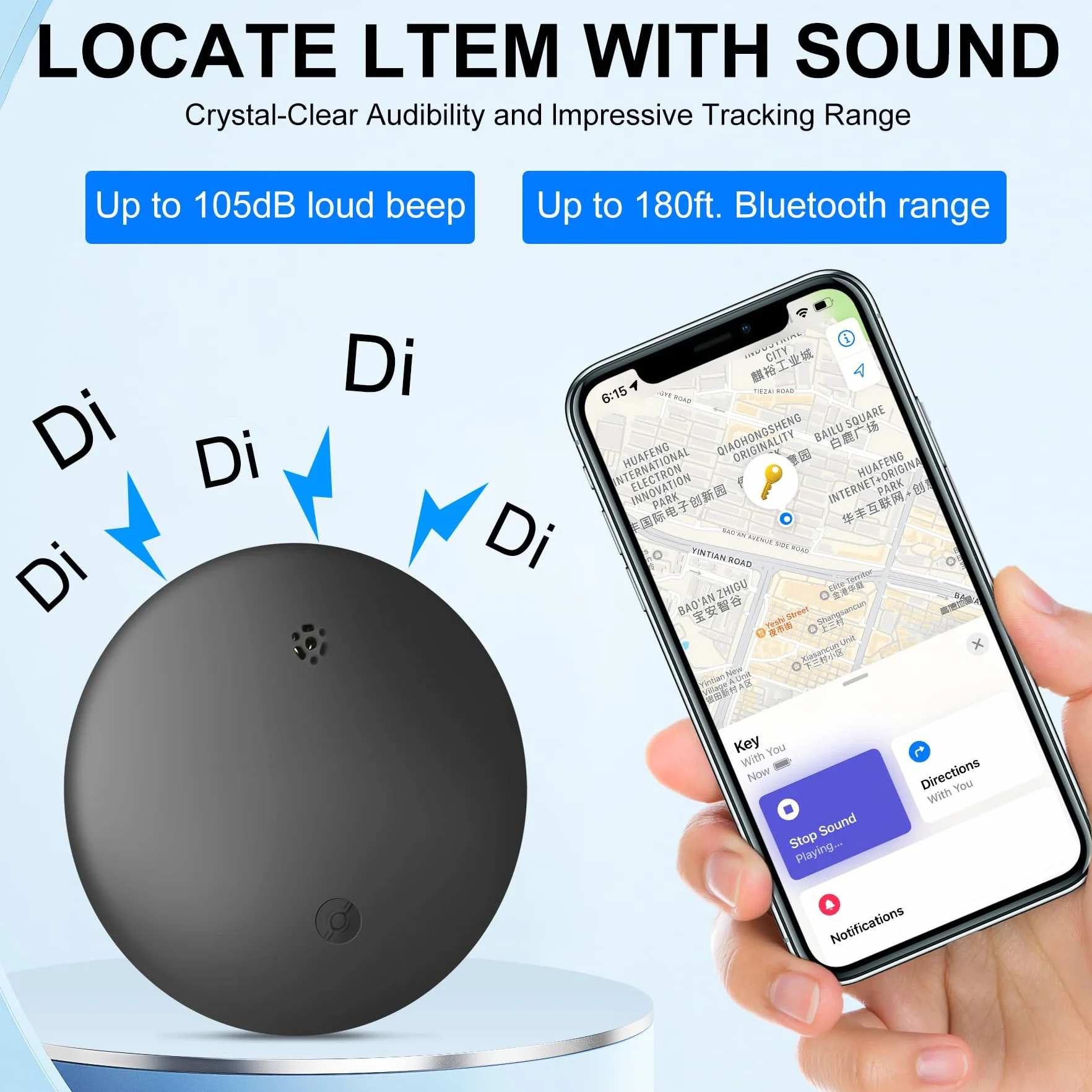 2-częściowy tracker GPS Smart Tracker Tag - kompatybilny z Apple Gdzie jest (tylko iOS 14.5+), lokalizatory Bluetooth Znajdź klucze, do walizki/kotów/torby/dzieci/psów, wymienna bateria