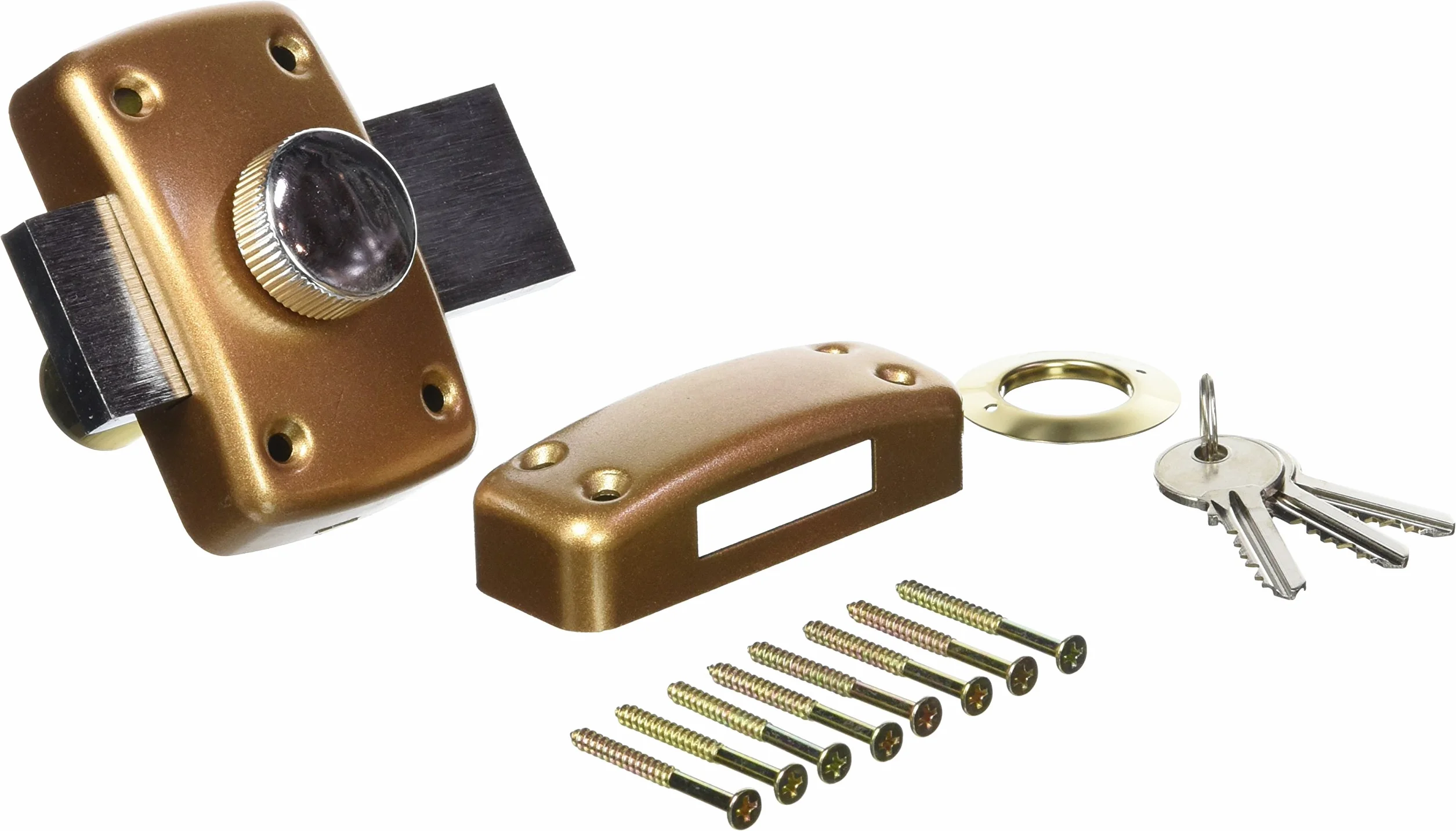 BRICARD 1209 in Eco 5-pinowy zamek cylindryczny 40 mm średnica 23 mm, złoty