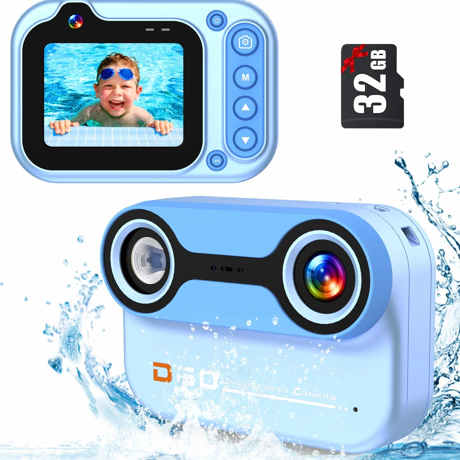 Aparat cyfrowy wodoodporny 3m 1080P Full HD 26MP 10x zoom cyfrowy do snorkelingu