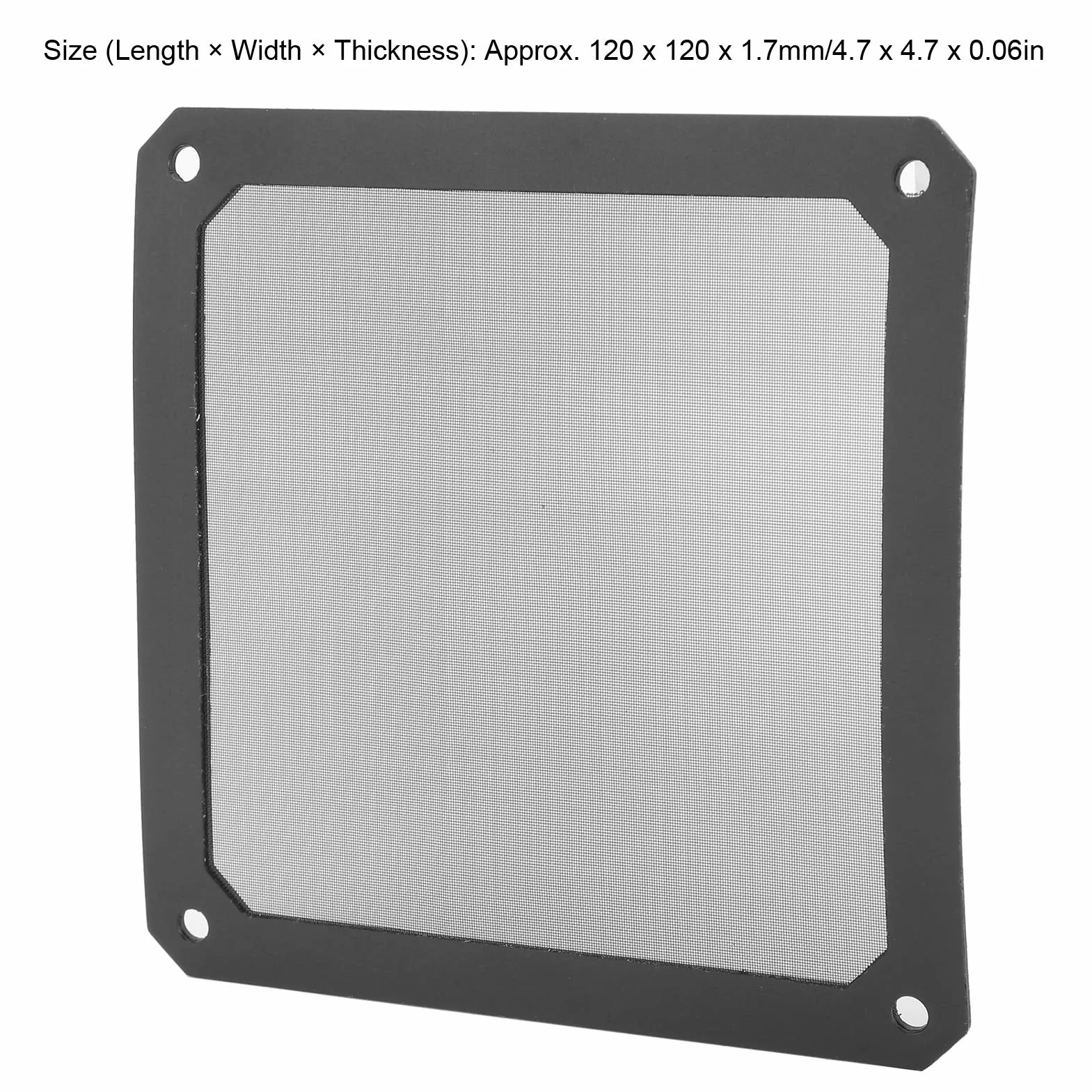 ASHATA 5 szt. 120 mm PC Fan Filtr Przeciwpyłowy Magnetyczny Mesh Frame