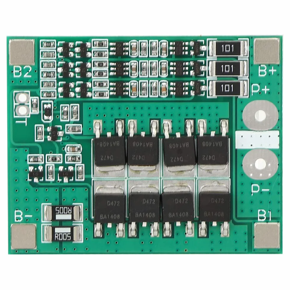 BMS PCB karta ochronna akumulatora litowego 3S 12V 40A z wyważonym ładowaniem