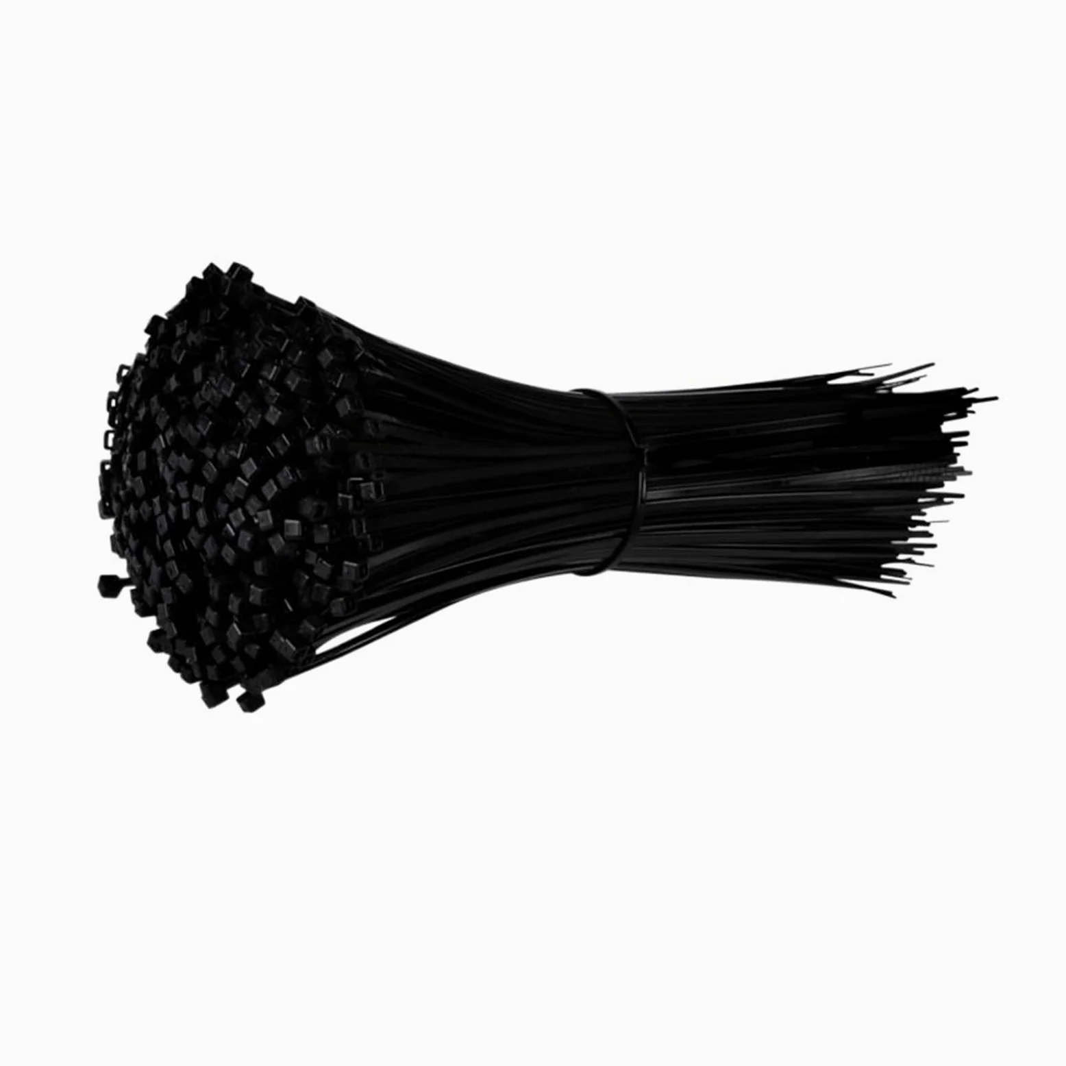 Opaski kablowe elektryczne, Samoblokujące plastikowe opaski kablowe z nylonu 100 szt. Czarny zestaw pierścieni mocujących 5X300 mm i 3X200(3x80mm)