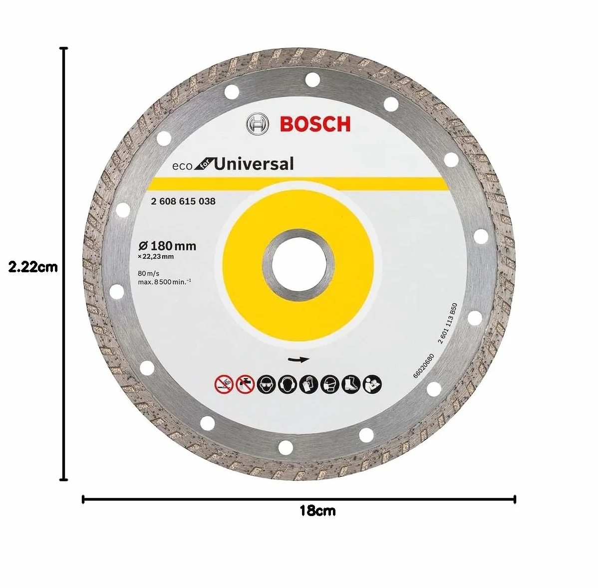 Bosch Uniwersalna diamentowa tarcza tnąca - 2608615038