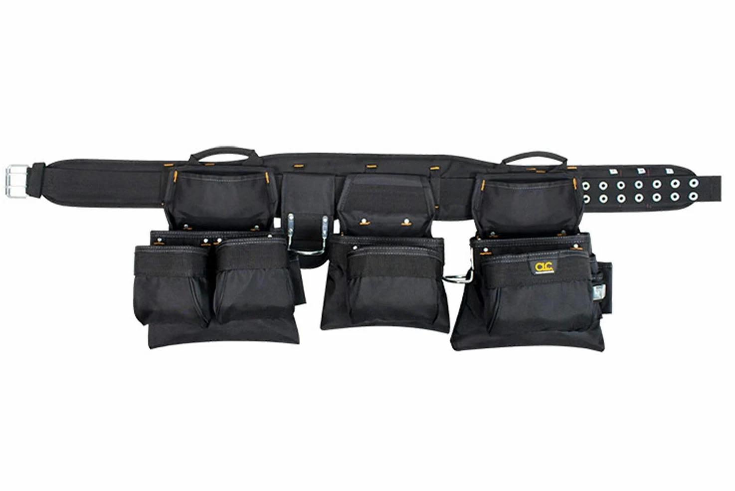 CLC Custom Leathercraft 5605 Professional Carpenters Combo Tool Belt, czarny, 18 kieszeni