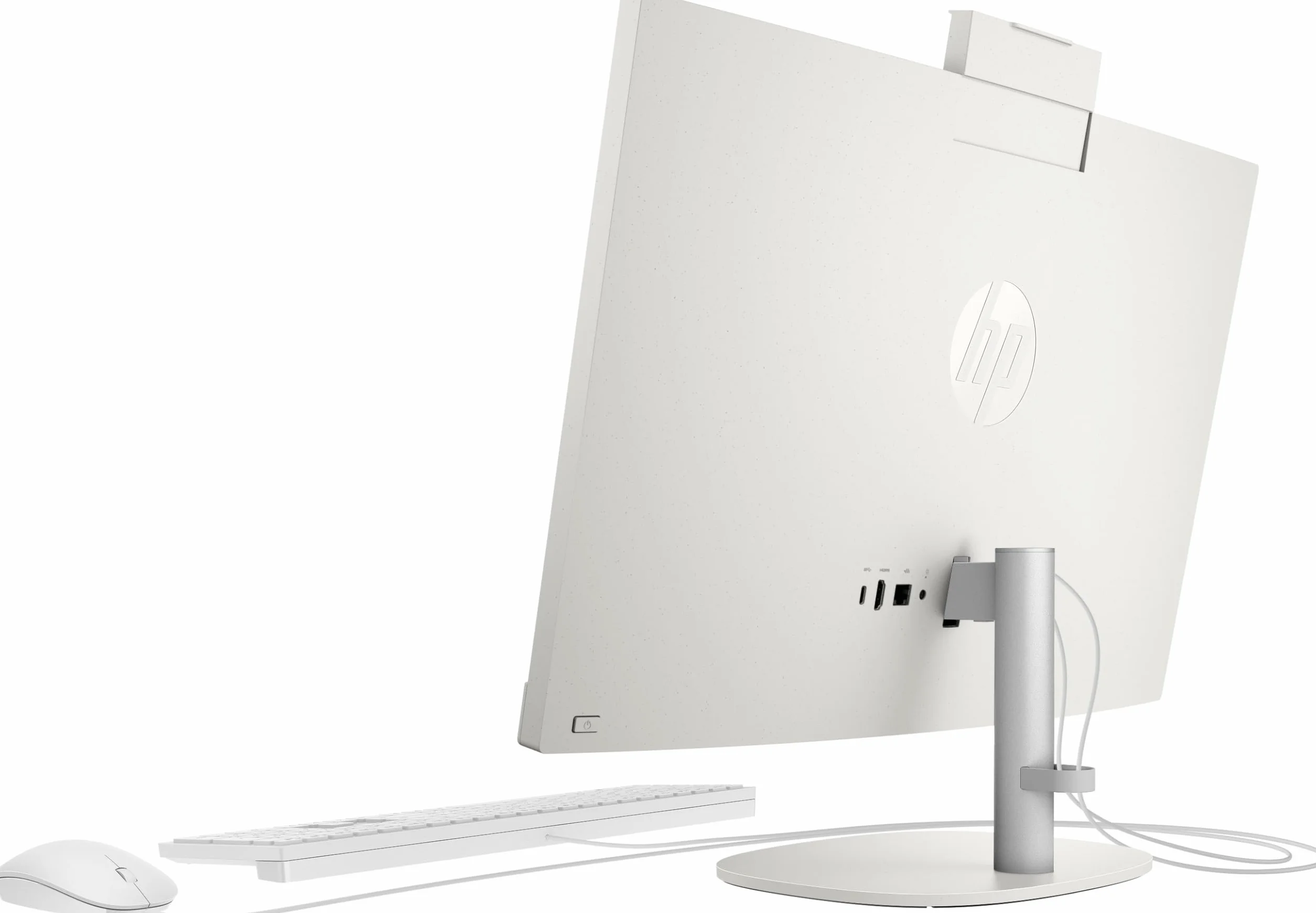 HP All-in-One PC, ekran dotykowy FHD 23,8", AMD Ryzen 5 7520U, 16 GB DDR4 RAM, 512 GB SSD, karta graficzna AMD Radeon, Windows 11 Home, QWERTZ, biały