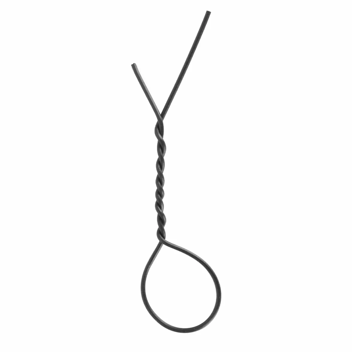 1000 szt. opasek kablowych wielokrotnego użytku, powlekane plastikiem, z drutu żelaznego, do łączenia wiązek, 15 cm, czarne