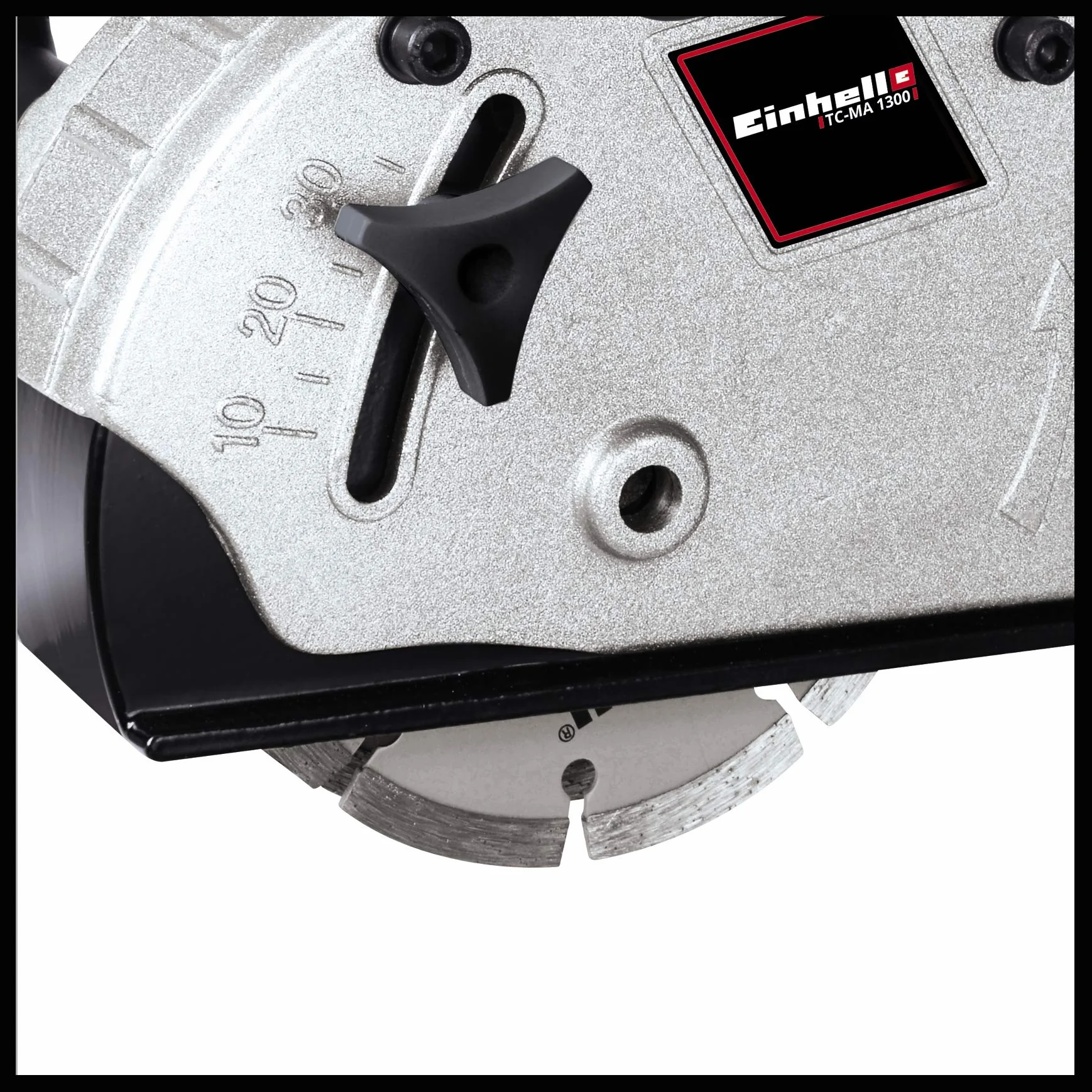 Einhell TC-MA 1300 Rowek ścienny (napięcie 230 V, moc 1320 W, min. 9000 obrotów, 2 tarcze tnące Ø125 x ø22,2 mm, głębokość 8-30 mm, szerokość 8-26 mm)