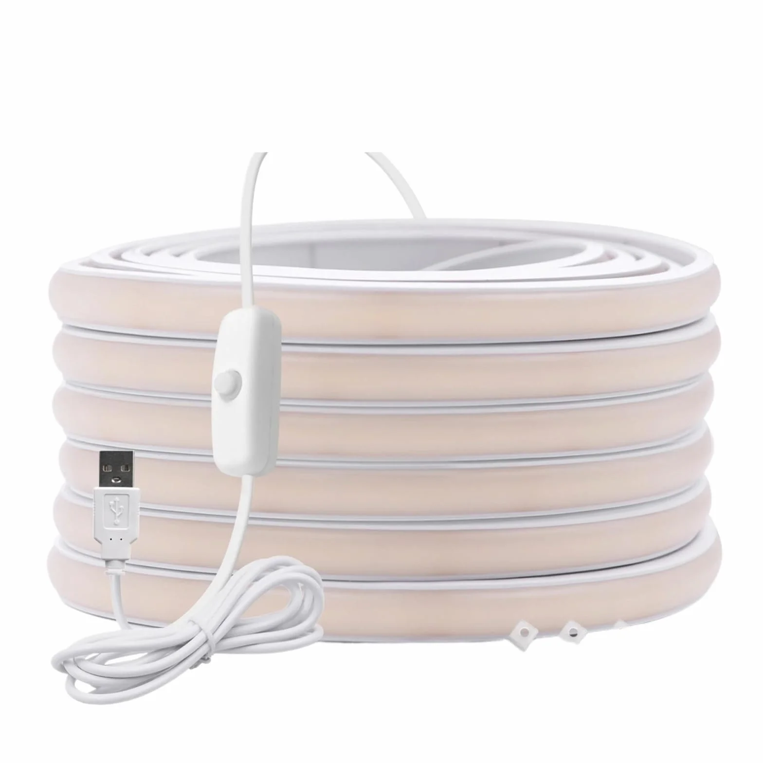 Taśma LED COB CCT USB 5V Elastyczna Z Możliwością Ściemniania(White,5m)