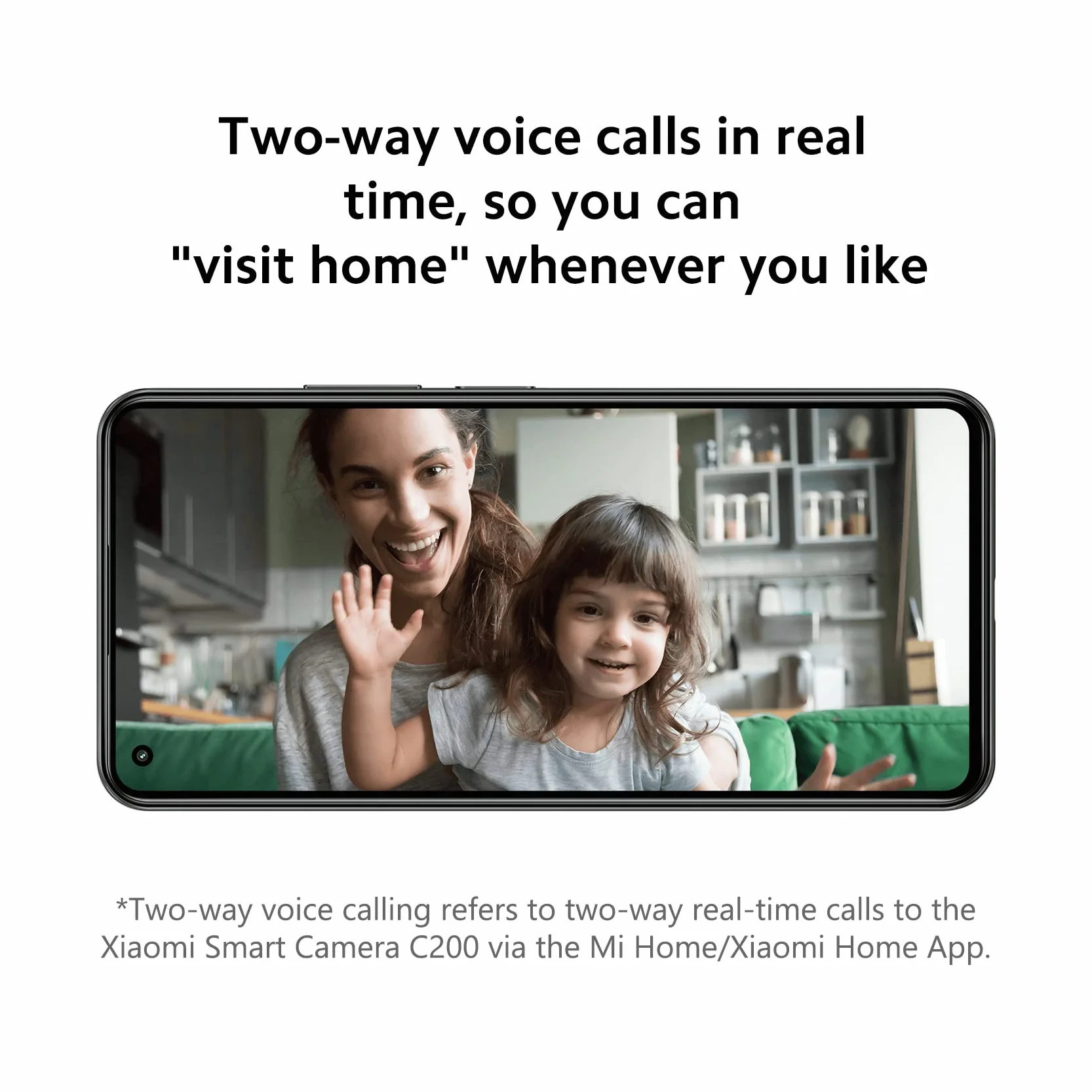 XIAOMI Mi Smart C200 Kamera Wewnętrzna 360° 1080p Wi-Fi, Inteligentne Wykrywanie AI, Dwukierunkowy Dźwięk, Biały