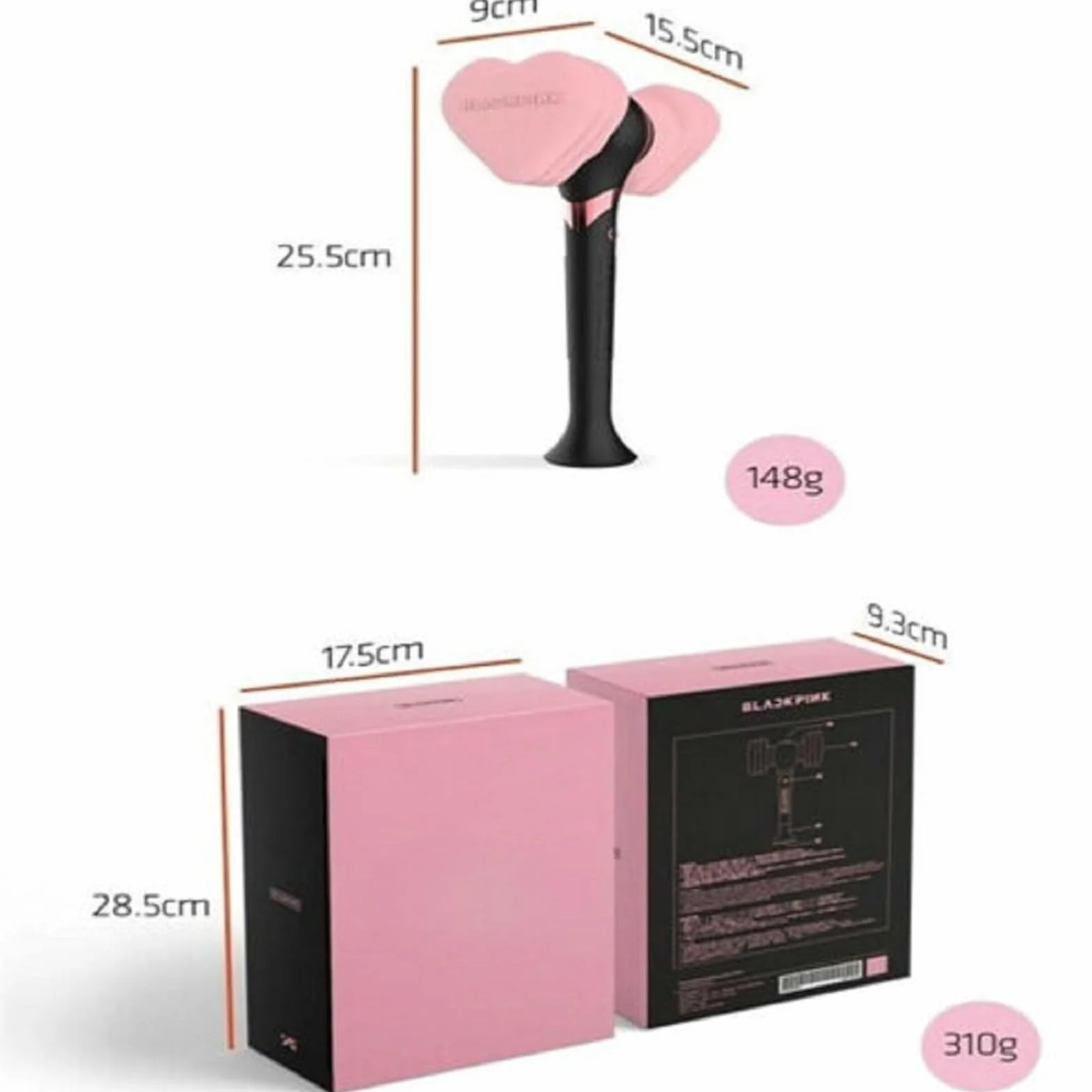 Générique Lightstick Lampa koncertowa LED czarna róża kij światło koncertowe młotek Hiphop LED Koncert Light Stick