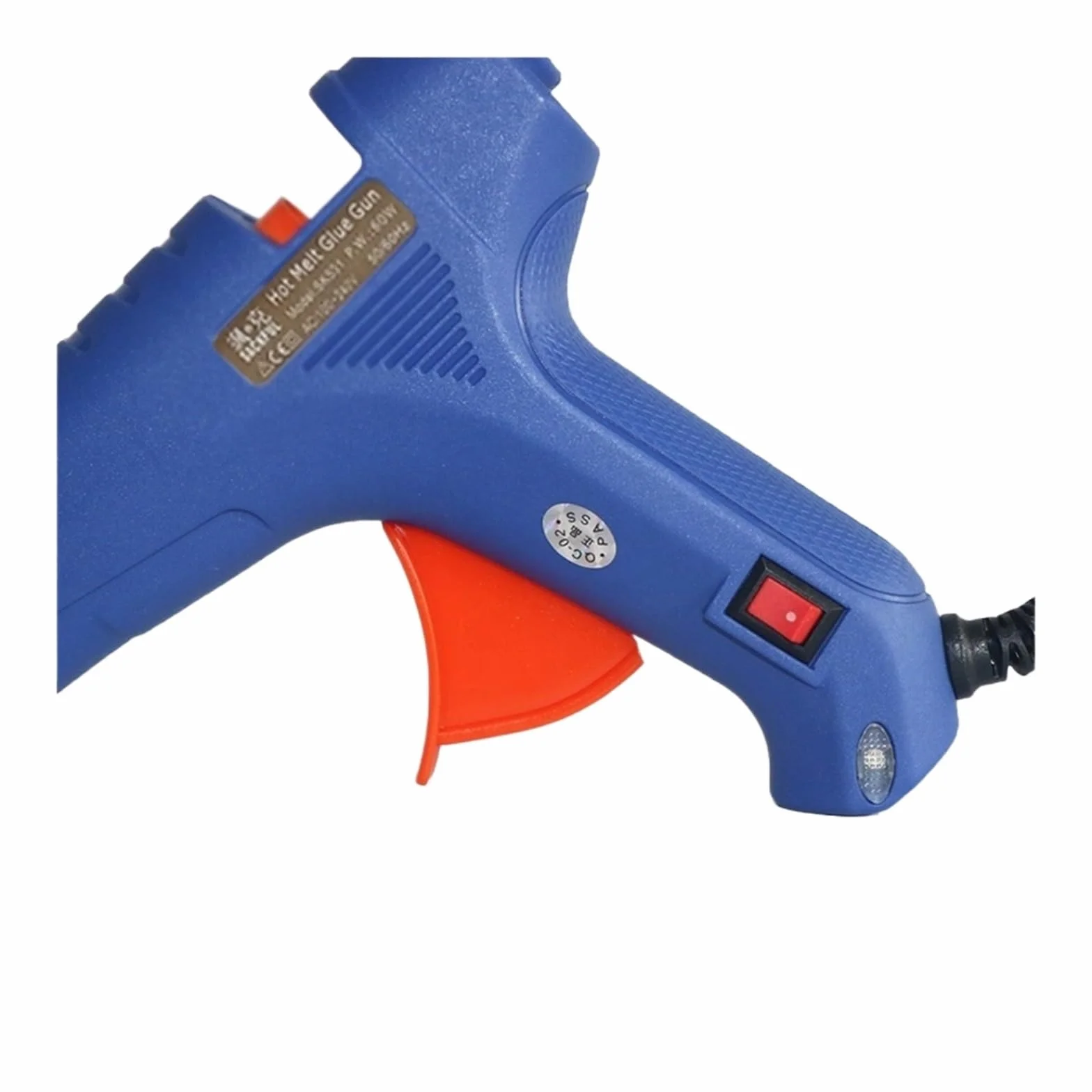40W 60W Pistolet Do Klejenia Na Gorąco 1mm Mała Średnica Czysta Miedź Dysza Z Włącznikiem/wyłącznikiem Zasilania 11mm Klej W Sztyfcie 2 Szt. 5 Szt.(White40W2sticks)