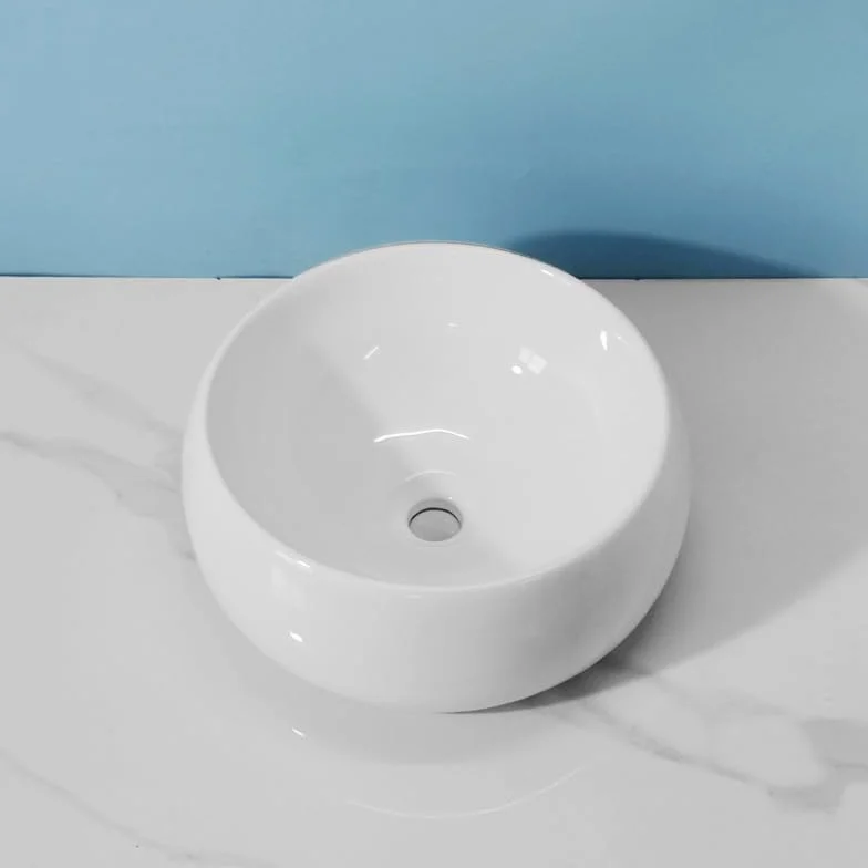 Umywalka Łazienkowa Nowoczesna Minimalistyczna Łazienka Umywalka Nablatowa Okrągła Umywalka Hotelowa Balkon Artystyczny Ceramiczna Umywalka Nablatowa Umywalka Nablat